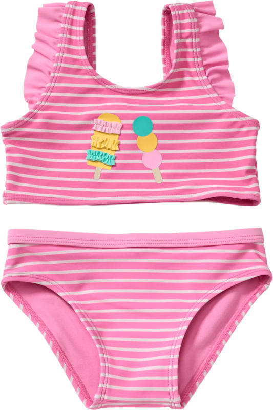 PUSBLU Tankini mit Eis-Motiv, rosa, Gr. 110/116