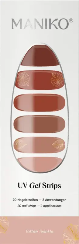 Maniko UV Gel Nagelfolien Toffee Twinkle