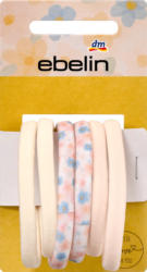 ebelin Haargummis mit Blumen-Motiv, mehrfarbig