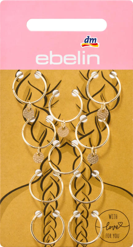 ebelin Haarpiercings Gold-Optik