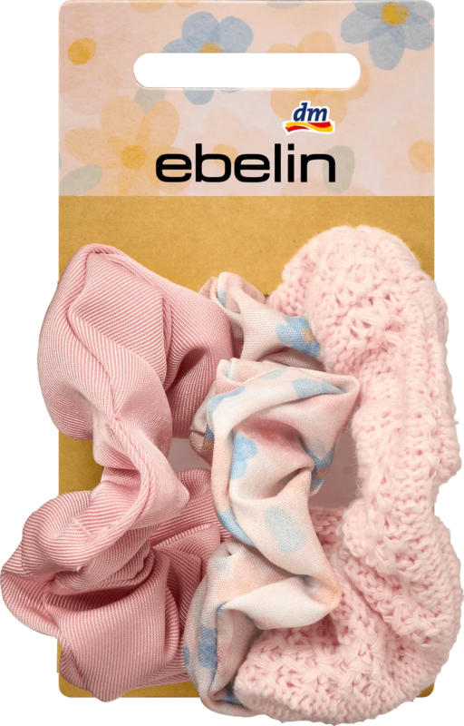 ebelin Scrunchies Rosa-Töne