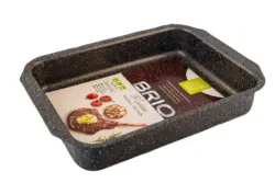 BRIO Тава Mocca Marble Ø32 х 7 см или 35,5 х 24,8 х 6,2 см