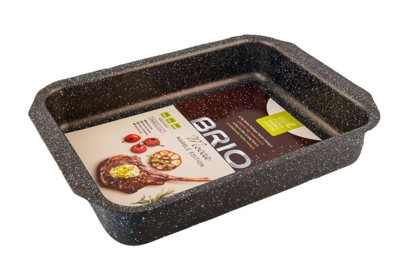 BRIO Тава Mocca Marble Ø32 х 7 см или 35,5 х 24,8 х 6,2 см