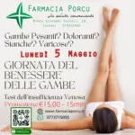 Farmacia Porcu Giornata del benessere delle gambe - al 05.05.2025