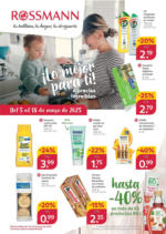 Rossmann Lo mejor para ti a precios increíbles - hasta el 18.05.2025