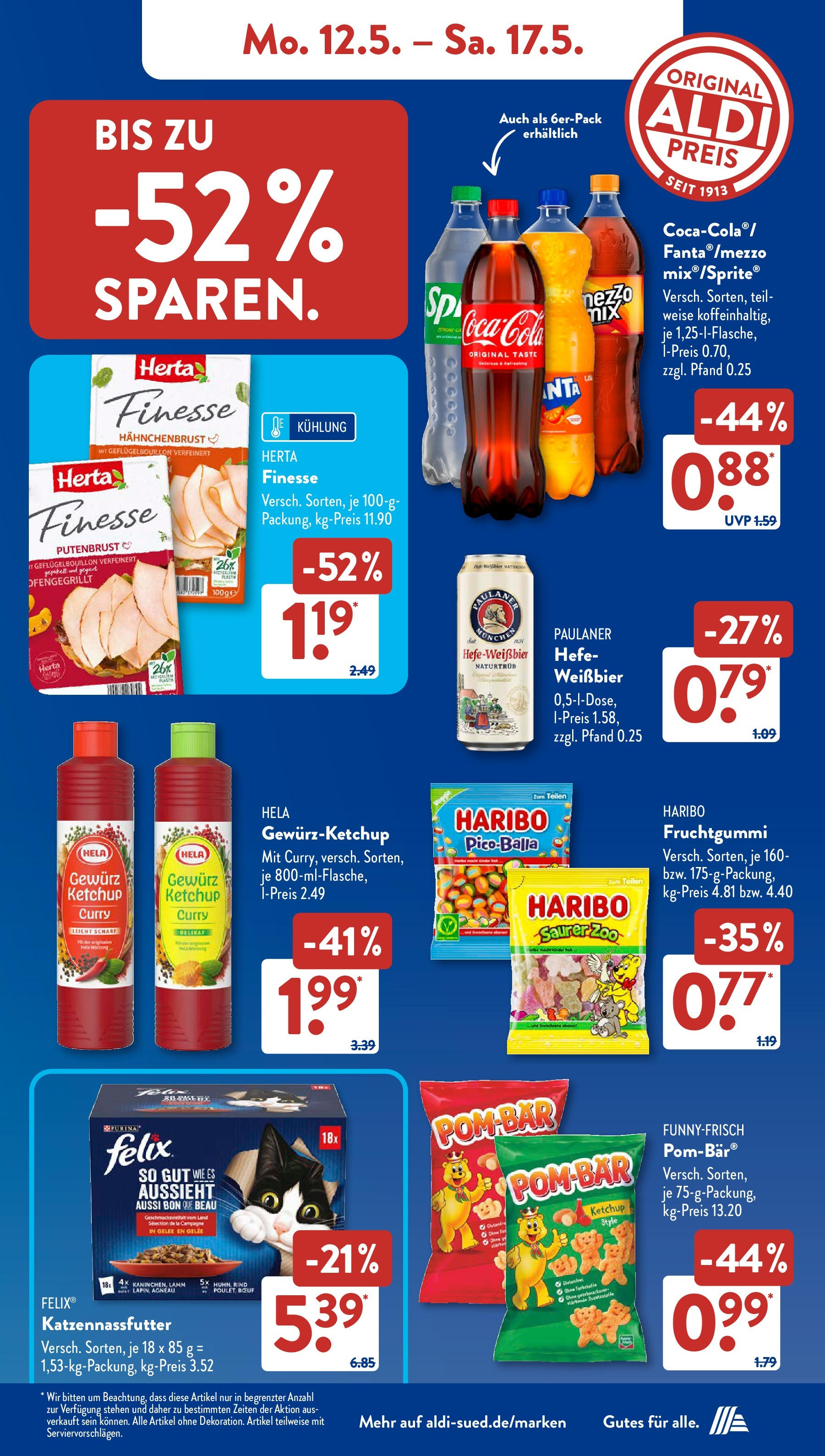 Aldi Süd - Aldi Süd: Wochenangebote (ab 11.05.2025) zum Blättern | Seite: 7 | Produkte: Haribo, Weißbier, Ketchup, Paulaner Aldi Süd - Aldi Süd: Wochenangebote (ab 11.05.2025) zum Blättern | Seite: 7 | Produkte: Haribo, Weißbier, Ketchup, Paulaner