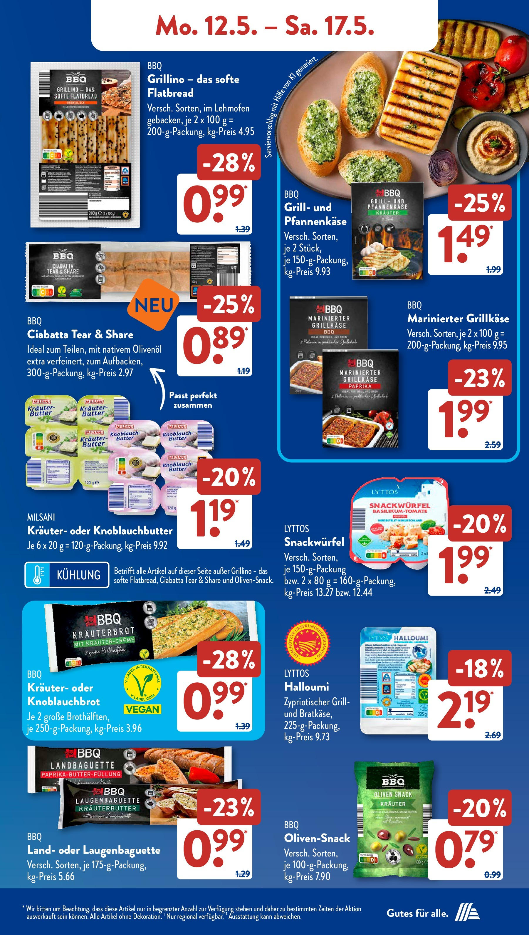 Aldi Süd - Aldi Süd: Wochenangebote (ab 11.05.2025) zum Blättern | Seite: 11 | Produkte: Grill, Butter, Baguette, Knoblauch Aldi Süd - Aldi Süd: Wochenangebote (ab 11.05.2025) zum Blättern | Seite: 11 | Produkte: Grill, Butter, Baguette, Knoblauch