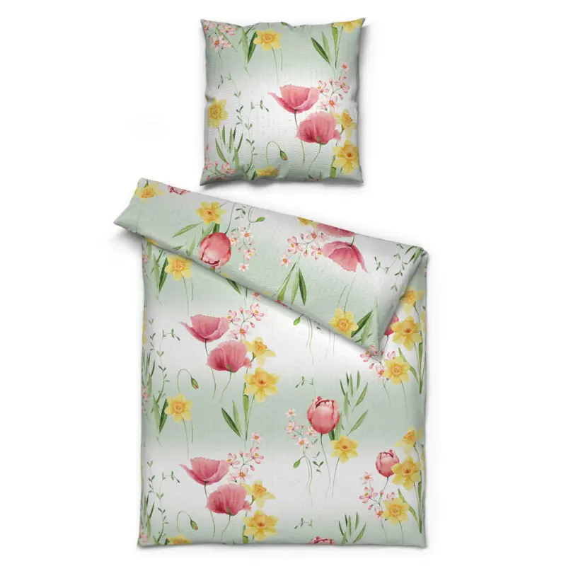 Baumwoll Bettwäsche Seersucker