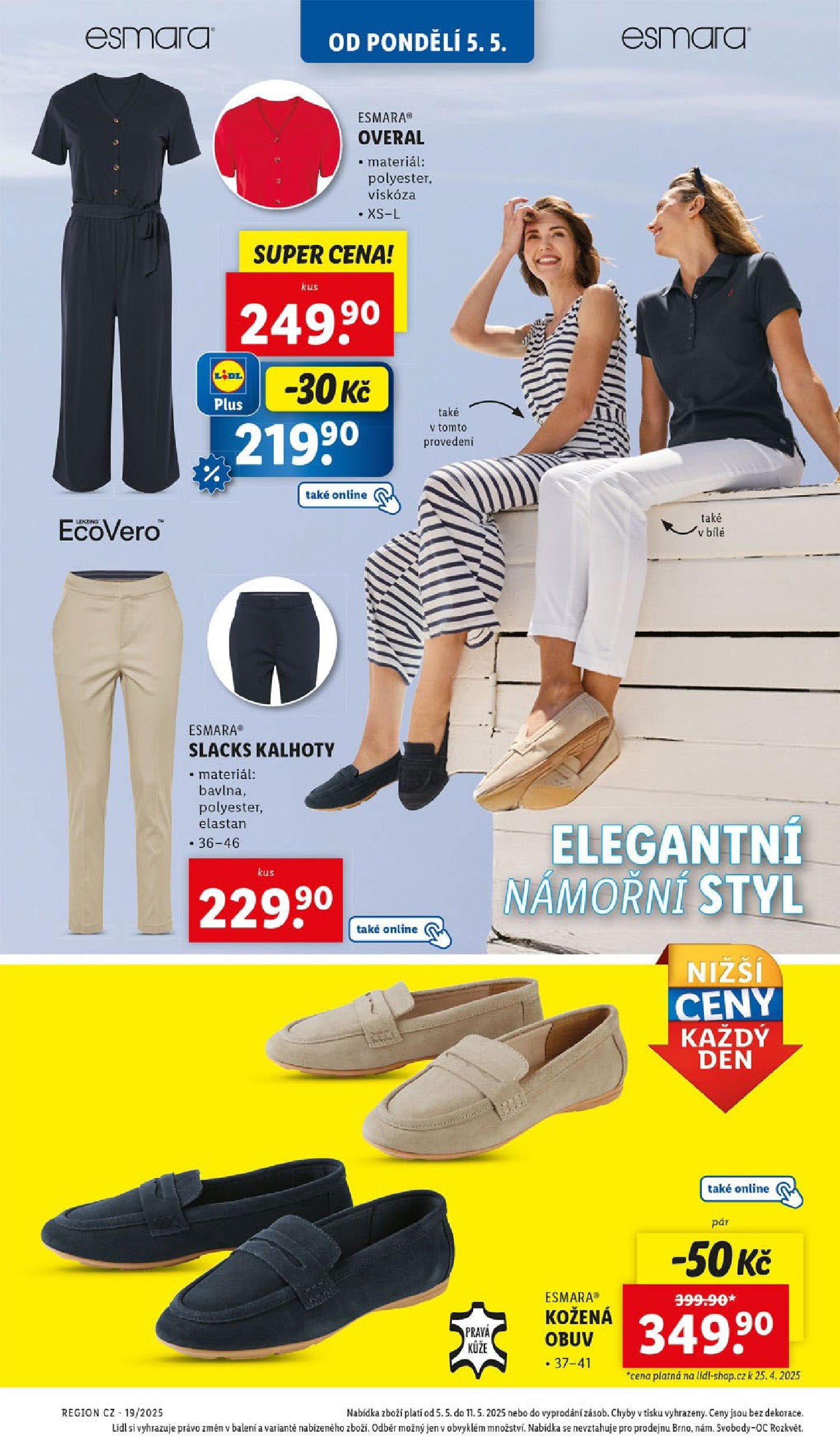 Lidl leták od 05.05.2025 - Nový akční leták | Strana: 6 | Produkty: Kalhoty, Overal, Obuv