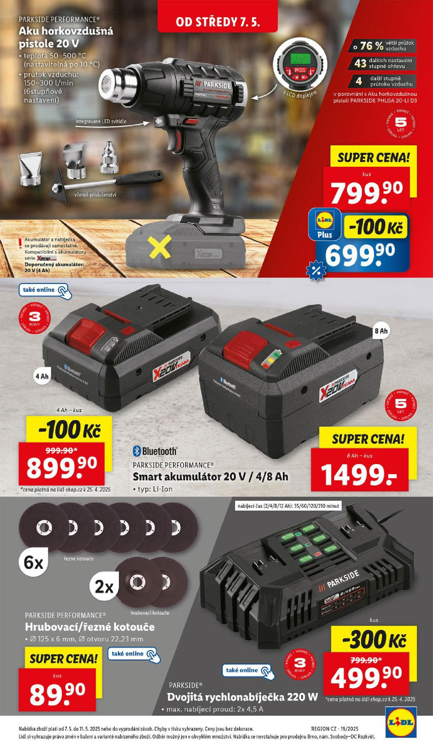 Lidl leták od 05.05.2025 - Nový akční leták | Strana: 15 | Produkty: Parkside, LED
