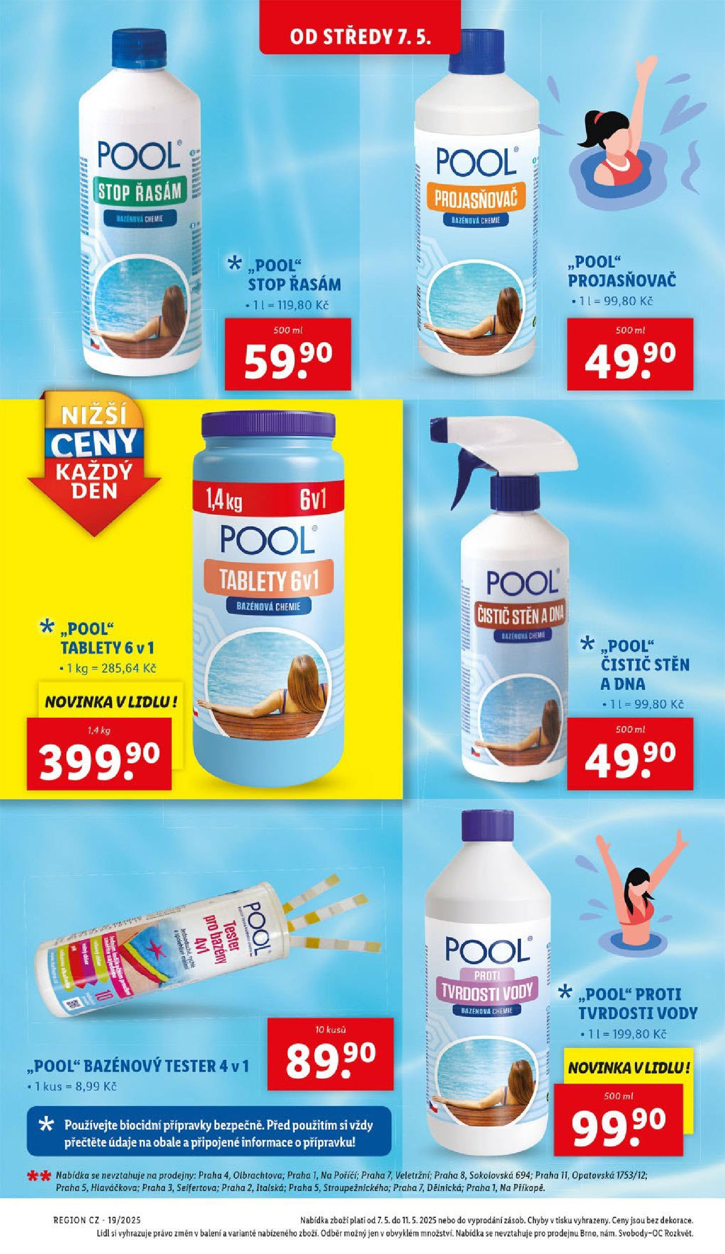 Lidl leták od 05.05.2025 - Nový akční leták | Strana: 18 | Produkty: Bazény, Bazénová chemie