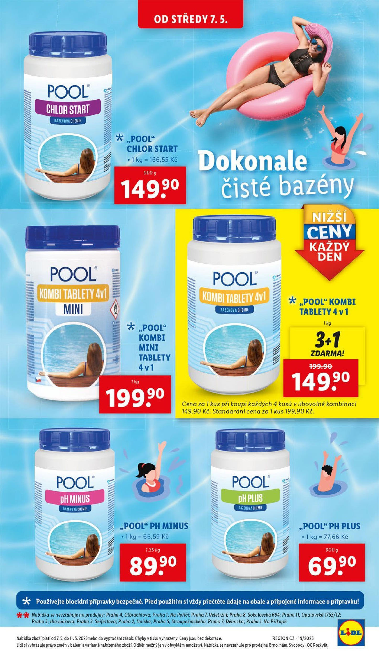 Lidl leták od 05.05.2025 - Nový akční leták | Strana: 19 | Produkty: Bazény, Bazénová chemie