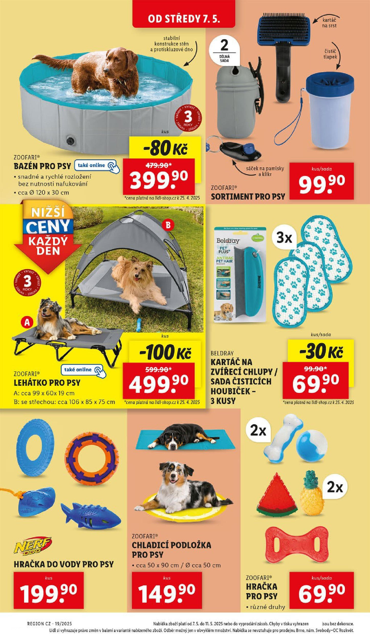 Lidl leták od 05.05.2025 - Nový akční leták | Strana: 21 | Produkty: Nerf, Lehátko, Chladící podložka pro psy, Sáček
