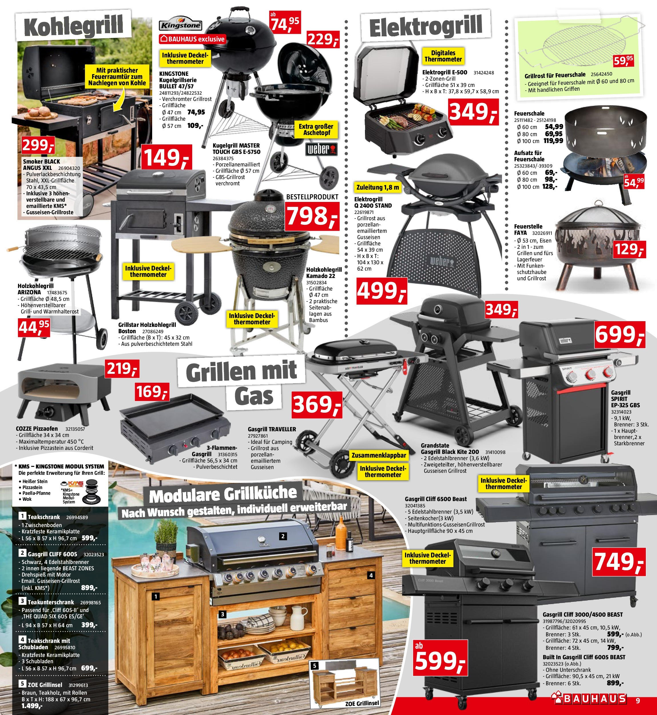 Bauhaus Prospekt aktuell (07.05.2025) || Aktuelle Angebote | Seite: 9 | Produkte: Grill, Thermometer Bauhaus Prospekt aktuell von 07.05.2025 - Aktuelle Angebote | Seite: 9 | Produkte: Grill, Thermometer