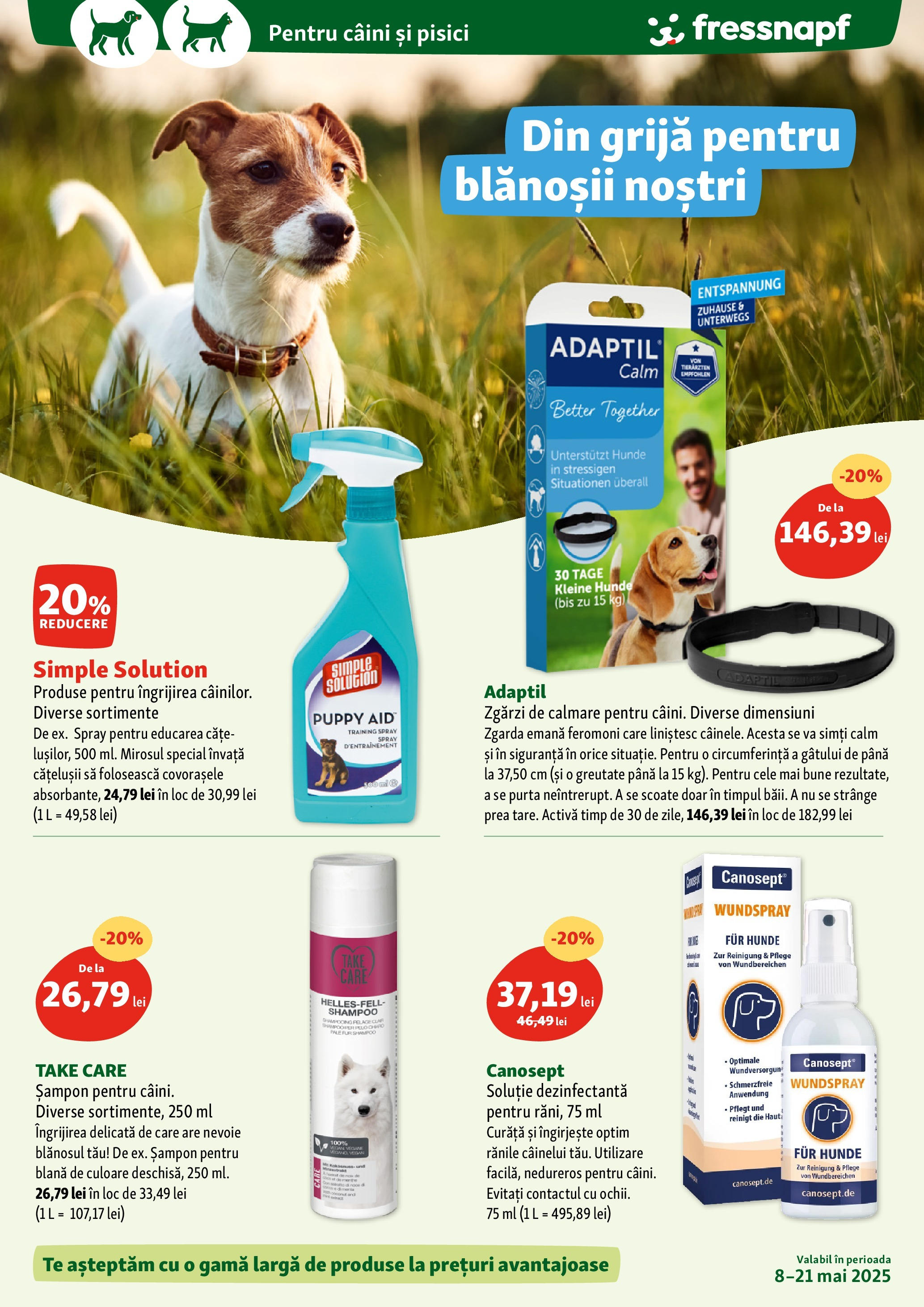 Catalog Fressnapf || Oferte de la 08.05.2025 | Pagină: 6 | Produse: Șampon Catalog Fressnapf - Oferta 08.05.2025 - 21.05.2025 | Pagină: 6 | Produse: Șampon