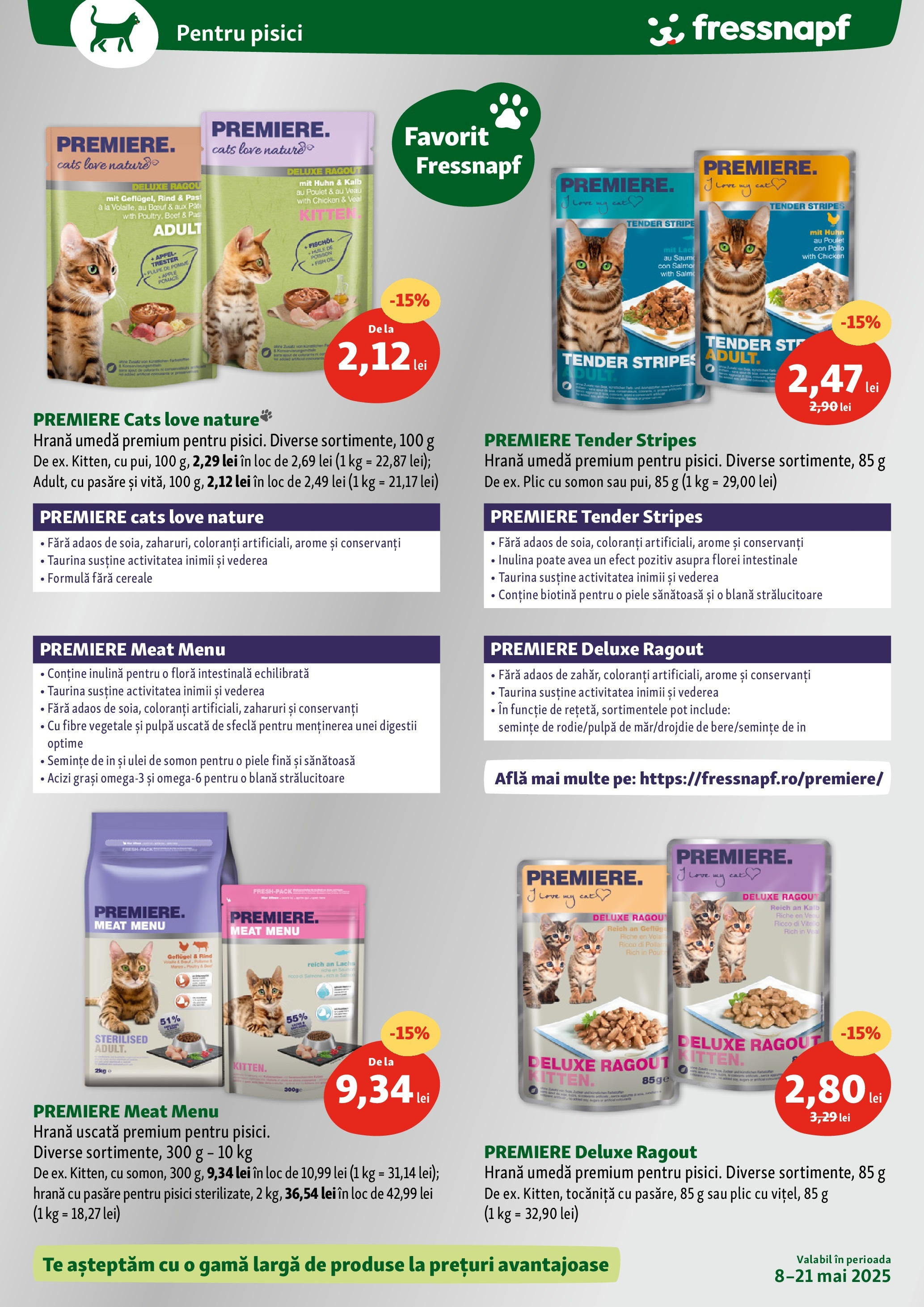 Catalog Fressnapf || Oferte de la 08.05.2025 | Pagină: 12 | Produse: Pat, Ulei, Cereale, Sfeclă Catalog Fressnapf - Oferta 08.05.2025 - 21.05.2025 | Pagină: 12 | Produse: Pat, Ulei, Cereale, Sfeclă