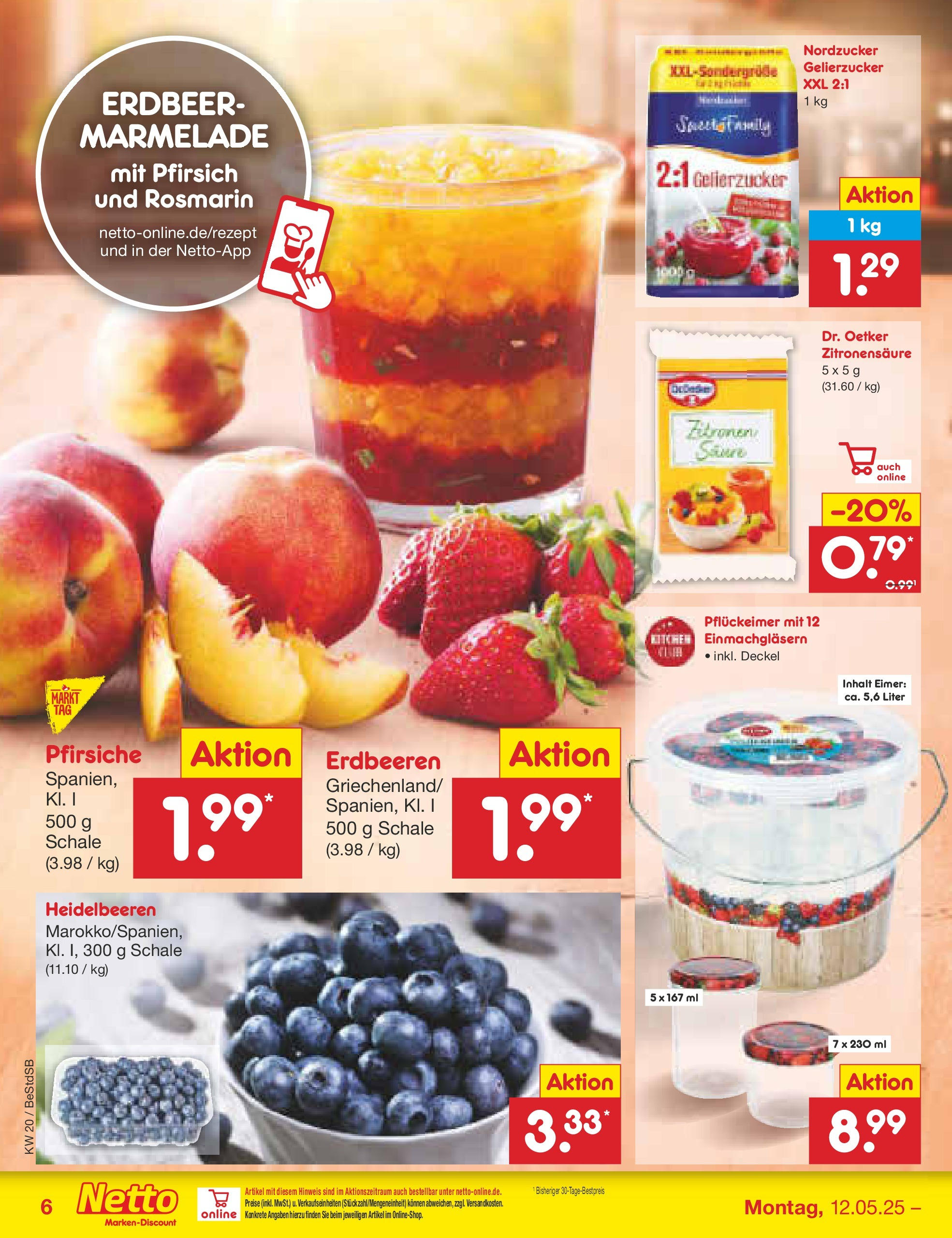 Netto Marken-Discount - Netto: Wochenangebote (ab 12.05.2025) » Angebote | Seite: 8 | Produkte: Gelierzucker, Heidelbeeren, Erdbeeren, Zitronen Netto Marken-Discount - Netto: Wochenangebote (ab 12.05.2025) » Angebote | Seite: 8 | Produkte: Gelierzucker, Heidelbeeren, Erdbeeren, Zitronen