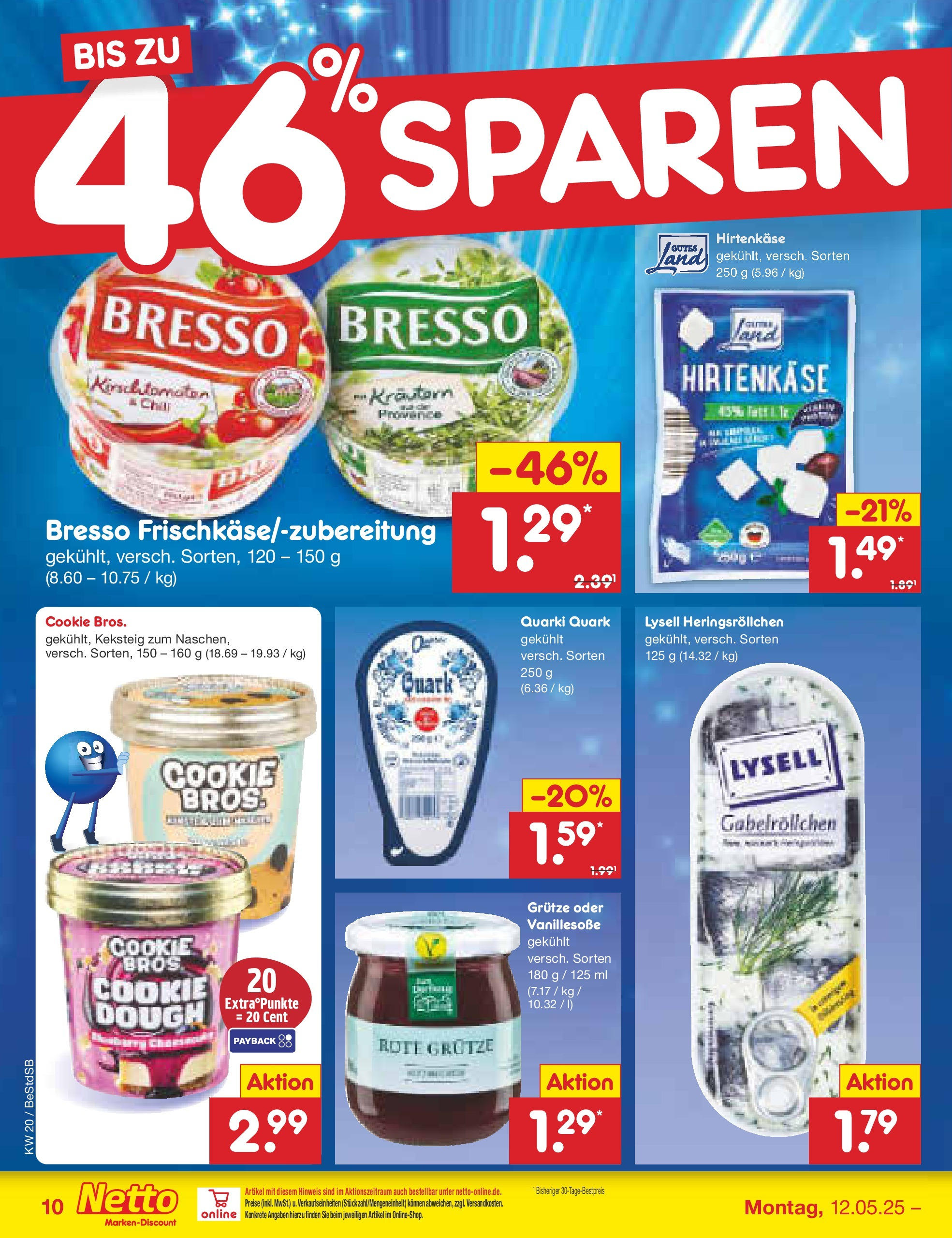 Netto Marken-Discount - Netto: Wochenangebote (ab 12.05.2025) » Angebote | Seite: 14 | Produkte: Quark, Feta, Bresso Netto Marken-Discount - Netto: Wochenangebote (ab 12.05.2025) » Angebote | Seite: 14 | Produkte: Quark, Feta, Bresso