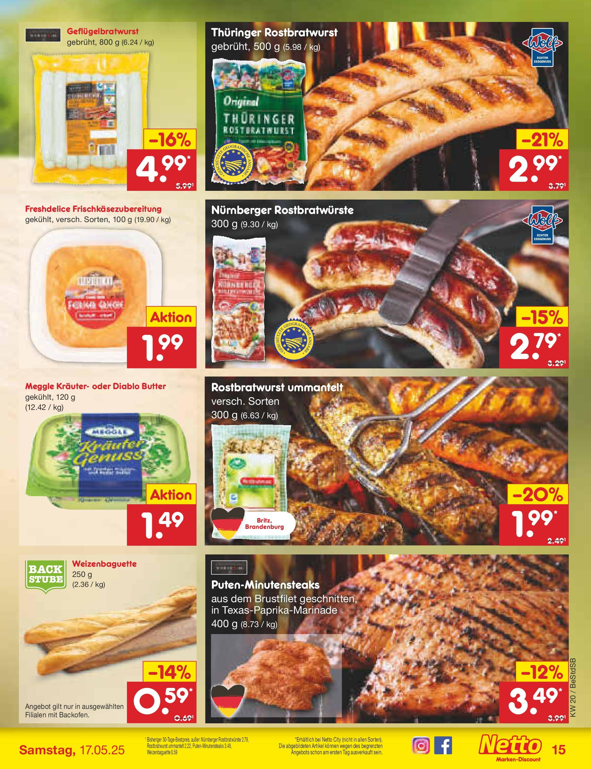 Netto Marken-Discount - Netto: Wochenangebote (ab 12.05.2025) » Angebote | Seite: 19 | Produkte: Butter, Baguette Netto Marken-Discount - Netto: Wochenangebote (ab 12.05.2025) » Angebote | Seite: 19 | Produkte: Butter, Baguette