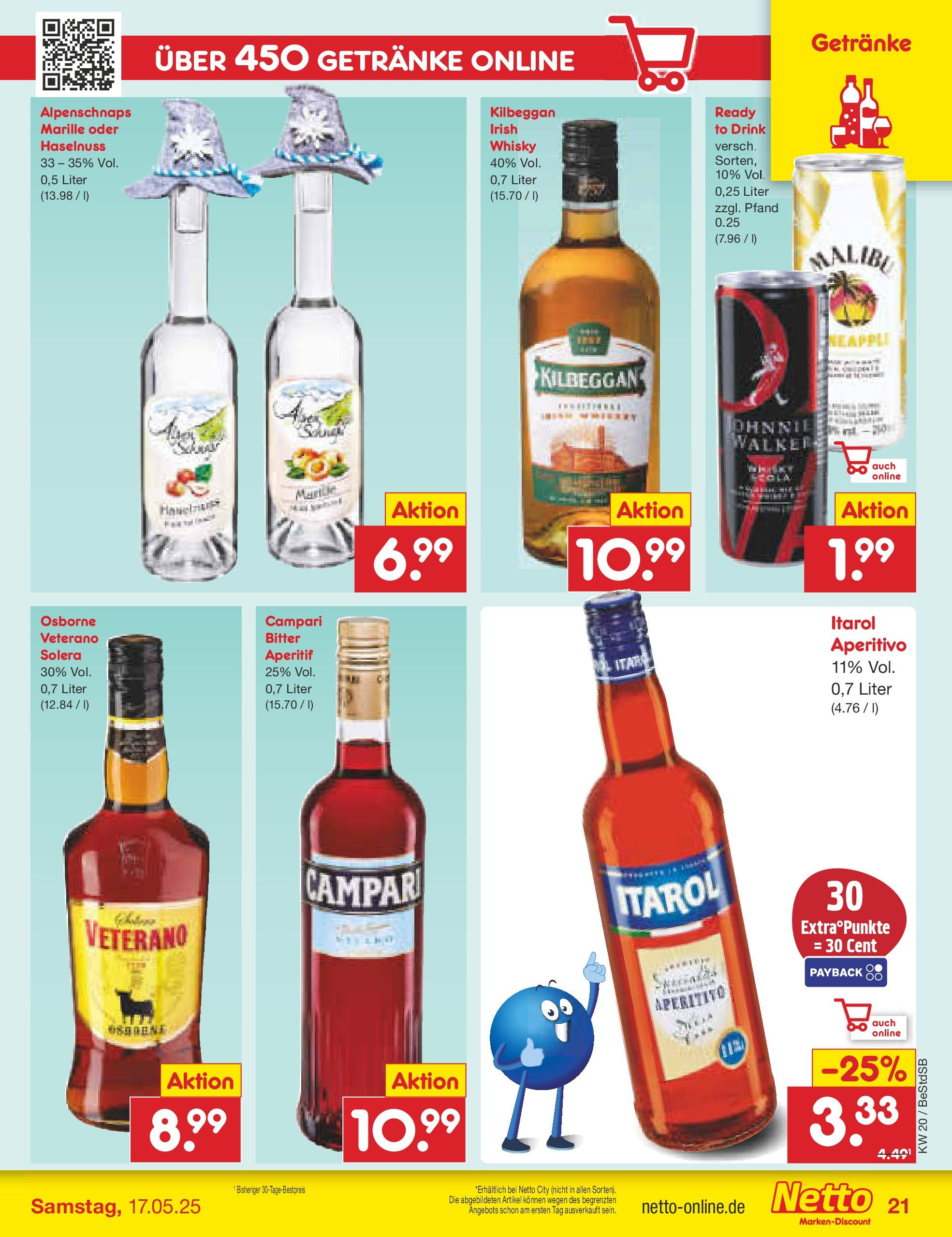 Netto Marken-Discount - Netto: Wochenangebote (ab 12.05.2025) » Angebote | Seite: 31 | Produkte: Whisky, Osborne, Campari, Apple Netto Marken-Discount - Netto: Wochenangebote (ab 12.05.2025) » Angebote | Seite: 31 | Produkte: Whisky, Osborne, Campari, Apple