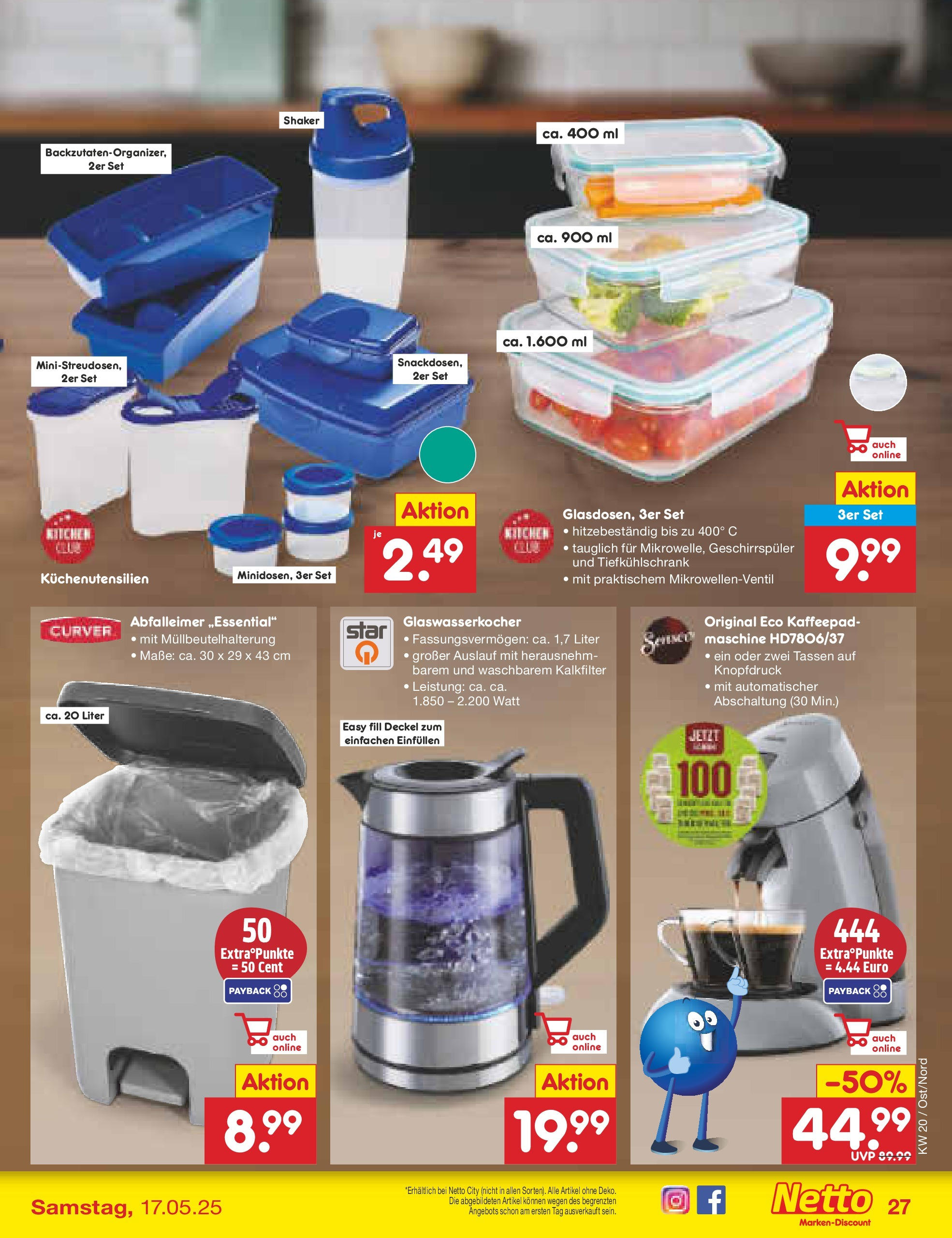 Netto Marken-Discount - Netto: Wochenangebote (ab 12.05.2025) » Angebote | Seite: 47 | Produkte: Geschirrspüler, Senseo, Abfalleimer Netto Marken-Discount - Netto: Wochenangebote (ab 12.05.2025) » Angebote | Seite: 47 | Produkte: Geschirrspüler, Senseo, Abfalleimer