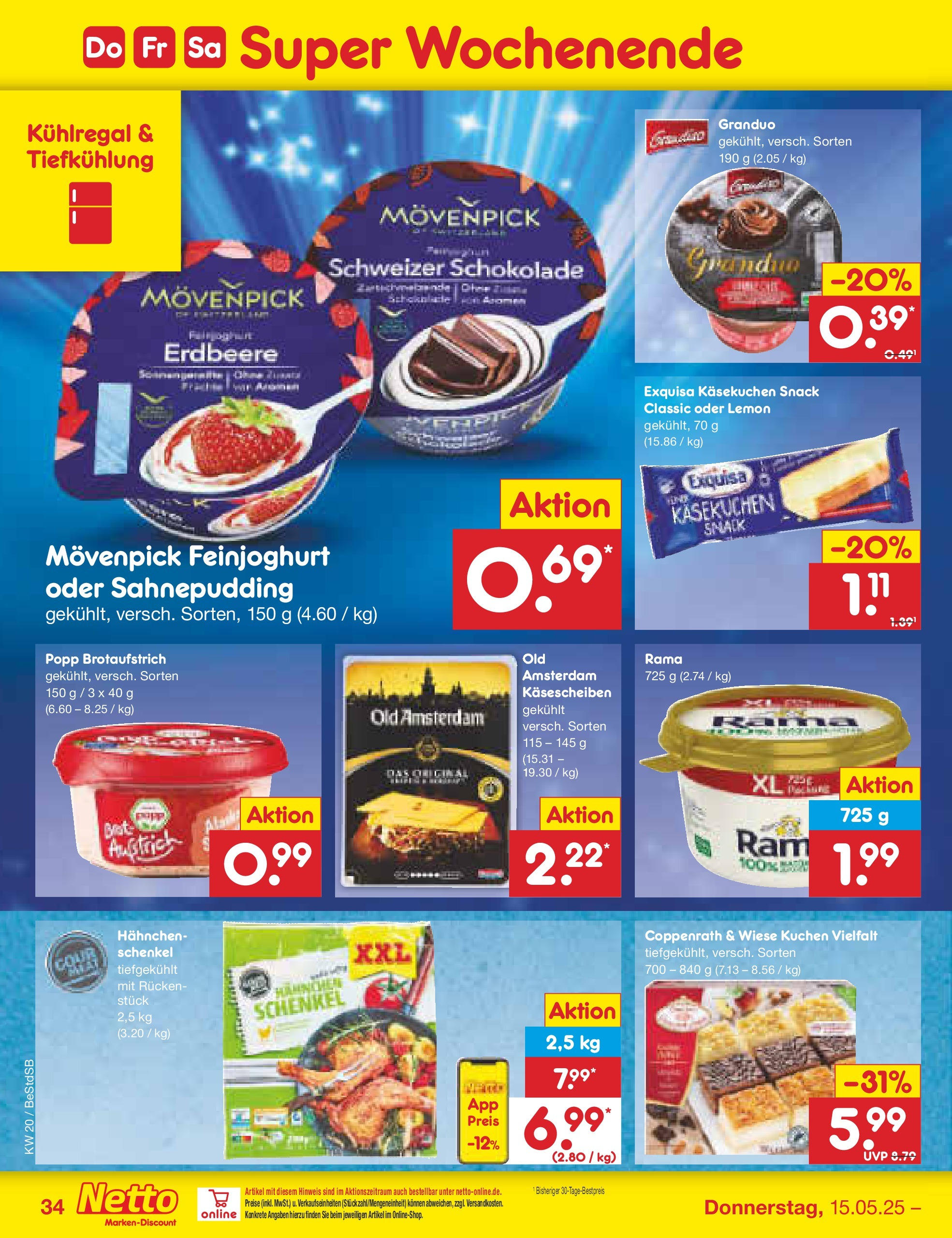 Netto Marken-Discount - Netto: Wochenangebote (ab 12.05.2025) » Angebote | Seite: 56 | Produkte: Hahnchen, Rama, Pudding, Kuchen Netto Marken-Discount - Netto: Wochenangebote (ab 12.05.2025) » Angebote | Seite: 56 | Produkte: Hahnchen, Rama, Pudding, Kuchen