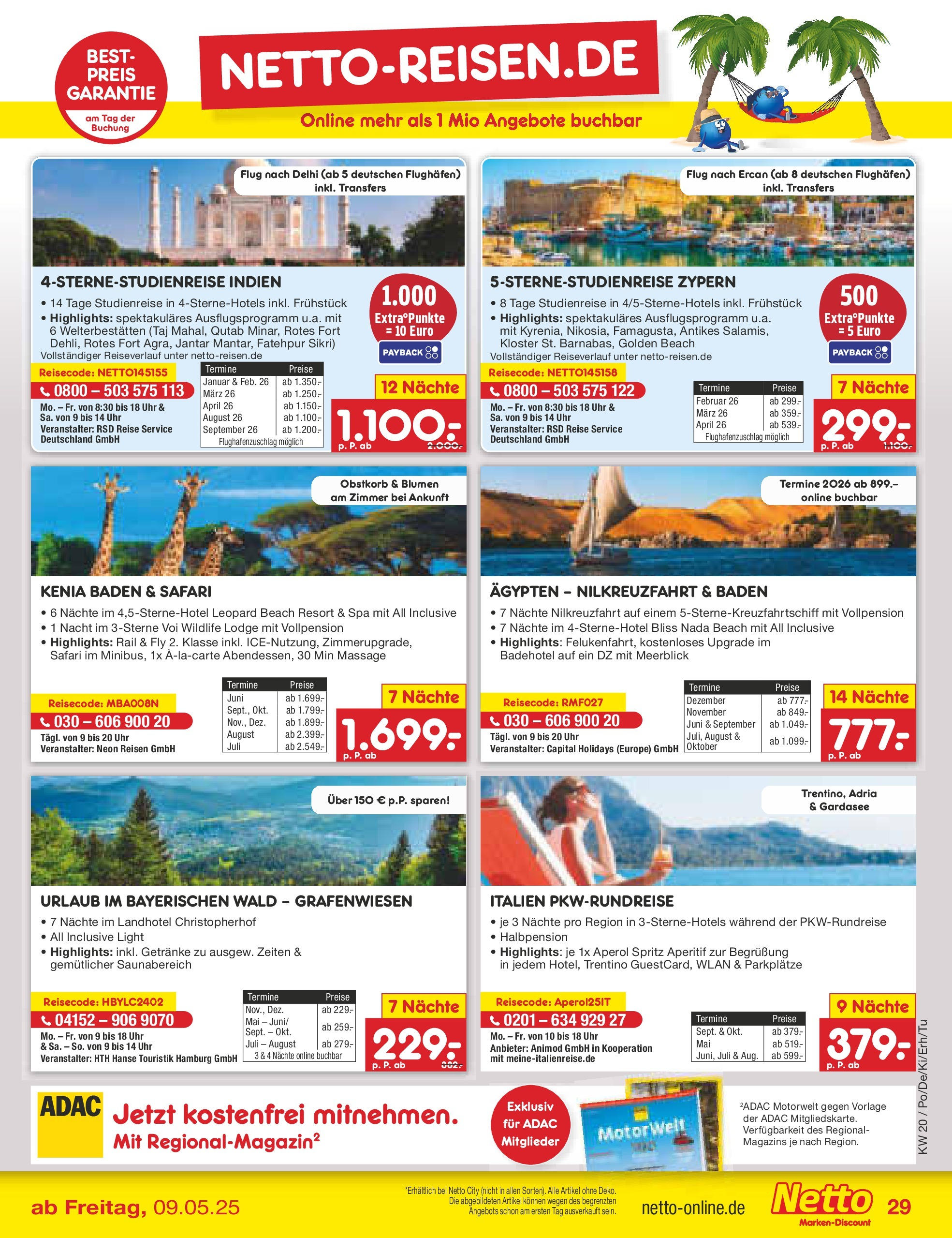 Netto Marken-Discount - Prospekt (ab 12.05.2025) » Angebote | Seite: 51 | Produkte: Blumen, Aperol, Uhr Netto Marken-Discount - Prospekt (ab 12.05.2025) » Angebote | Seite: 51 | Produkte: Blumen, Aperol, Uhr