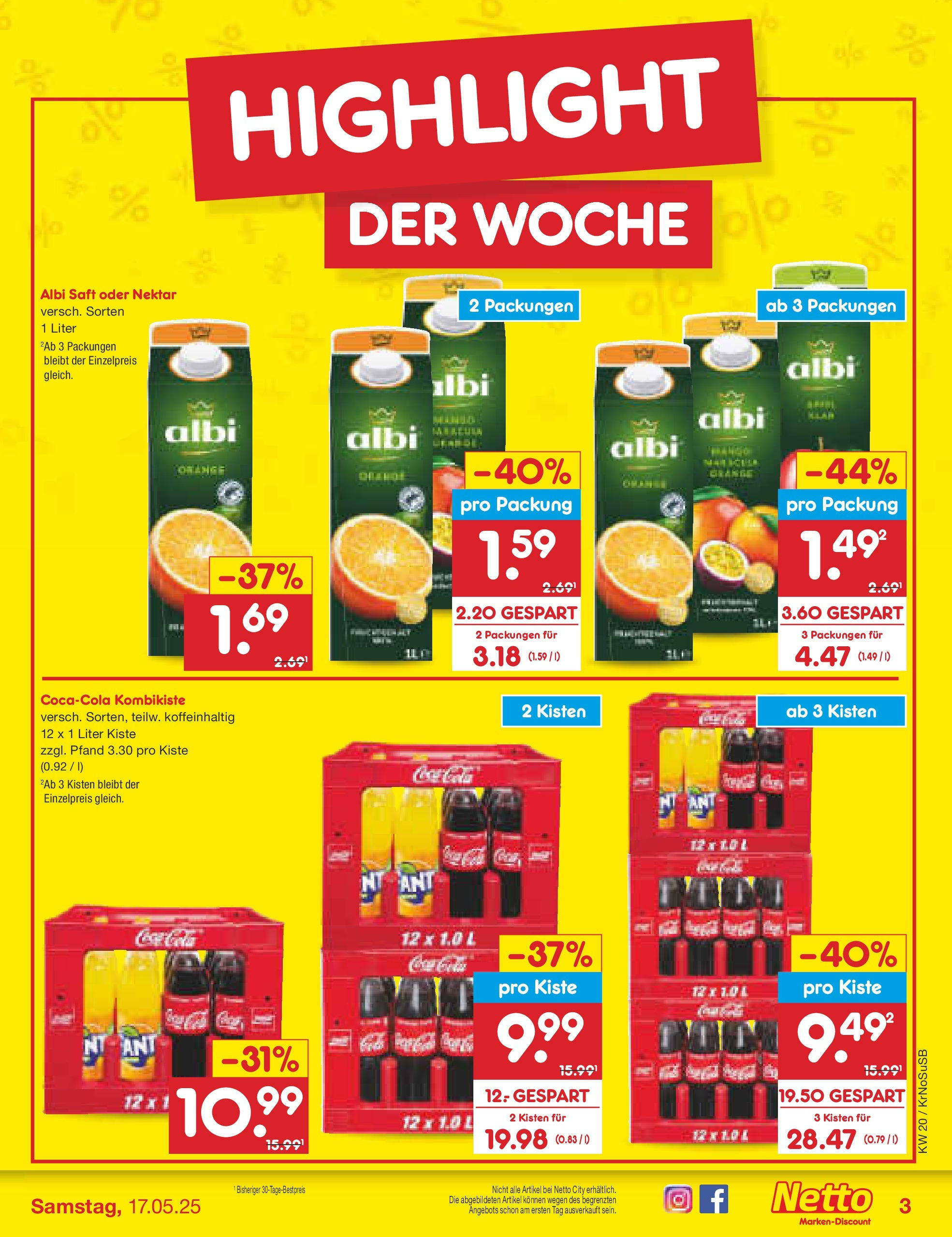 Netto Marken-Discount - Netto: Wochenangebote (ab 12.05.2025) » Angebote | Seite: 3 | Produkte: Saft Netto Marken-Discount - Netto: Wochenangebote (ab 12.05.2025) » Angebote | Seite: 3 | Produkte: Saft