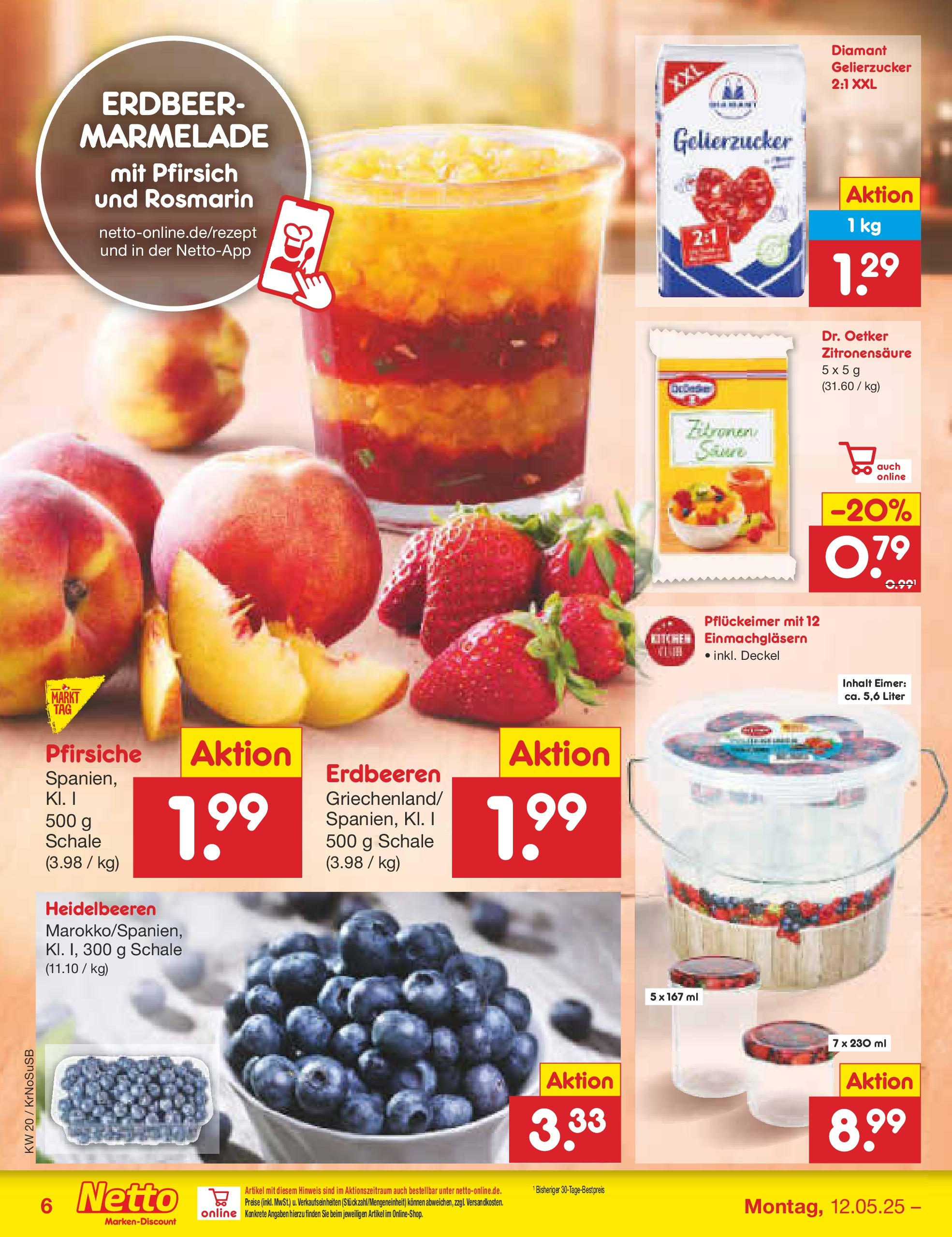 Netto Marken-Discount - Netto: Wochenangebote (ab 12.05.2025) » Angebote | Seite: 8 | Produkte: Gelierzucker, Heidelbeeren, Erdbeeren, Zitronen Netto Marken-Discount - Netto: Wochenangebote (ab 12.05.2025) » Angebote | Seite: 8 | Produkte: Gelierzucker, Heidelbeeren, Erdbeeren, Zitronen
