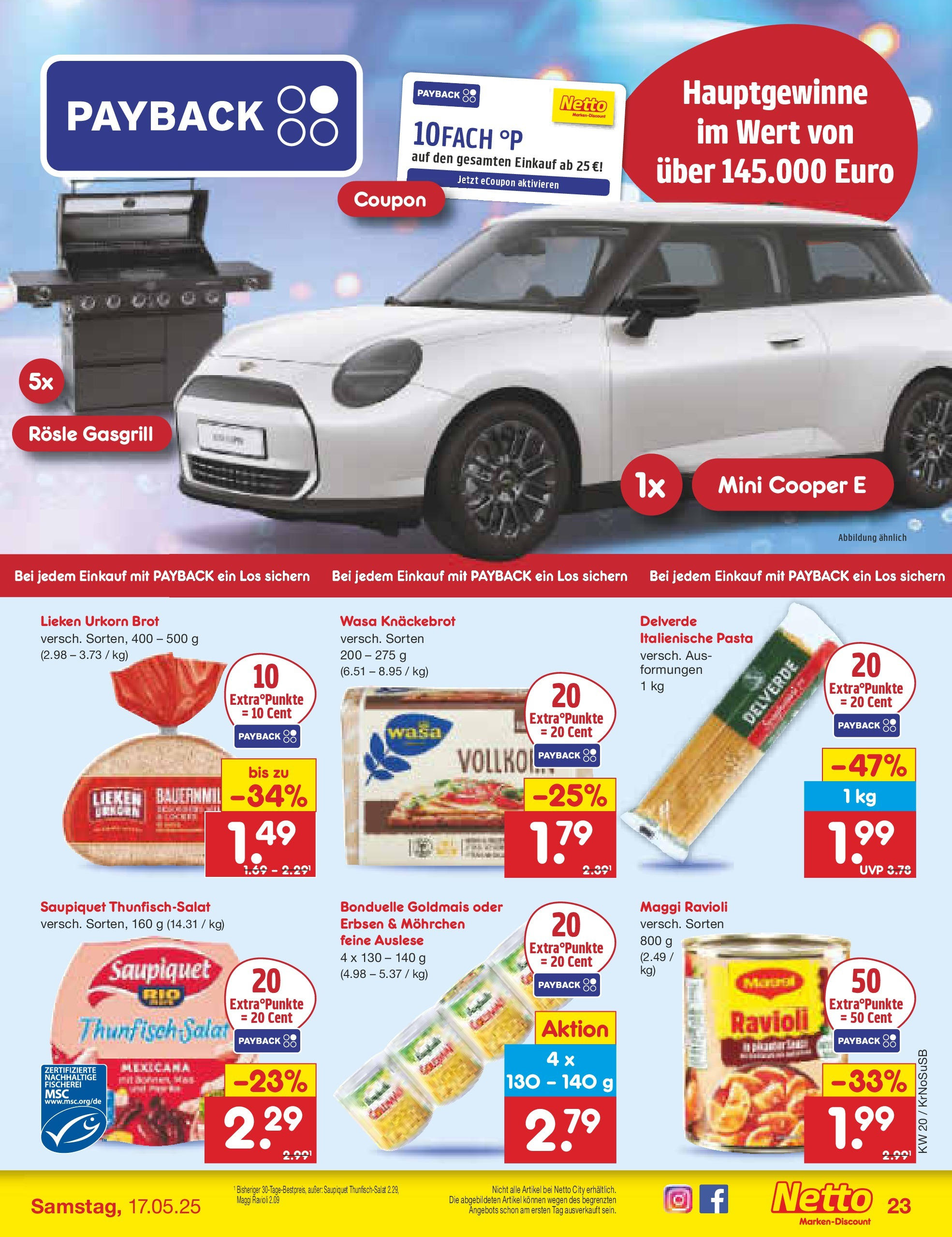 Netto Marken-Discount - Netto: Wochenangebote (ab 12.05.2025) » Angebote | Seite: 39 | Produkte: Maggi, Thunfisch, Salat, Erbsen Netto Marken-Discount - Netto: Wochenangebote (ab 12.05.2025) » Angebote | Seite: 39 | Produkte: Maggi, Thunfisch, Salat, Erbsen