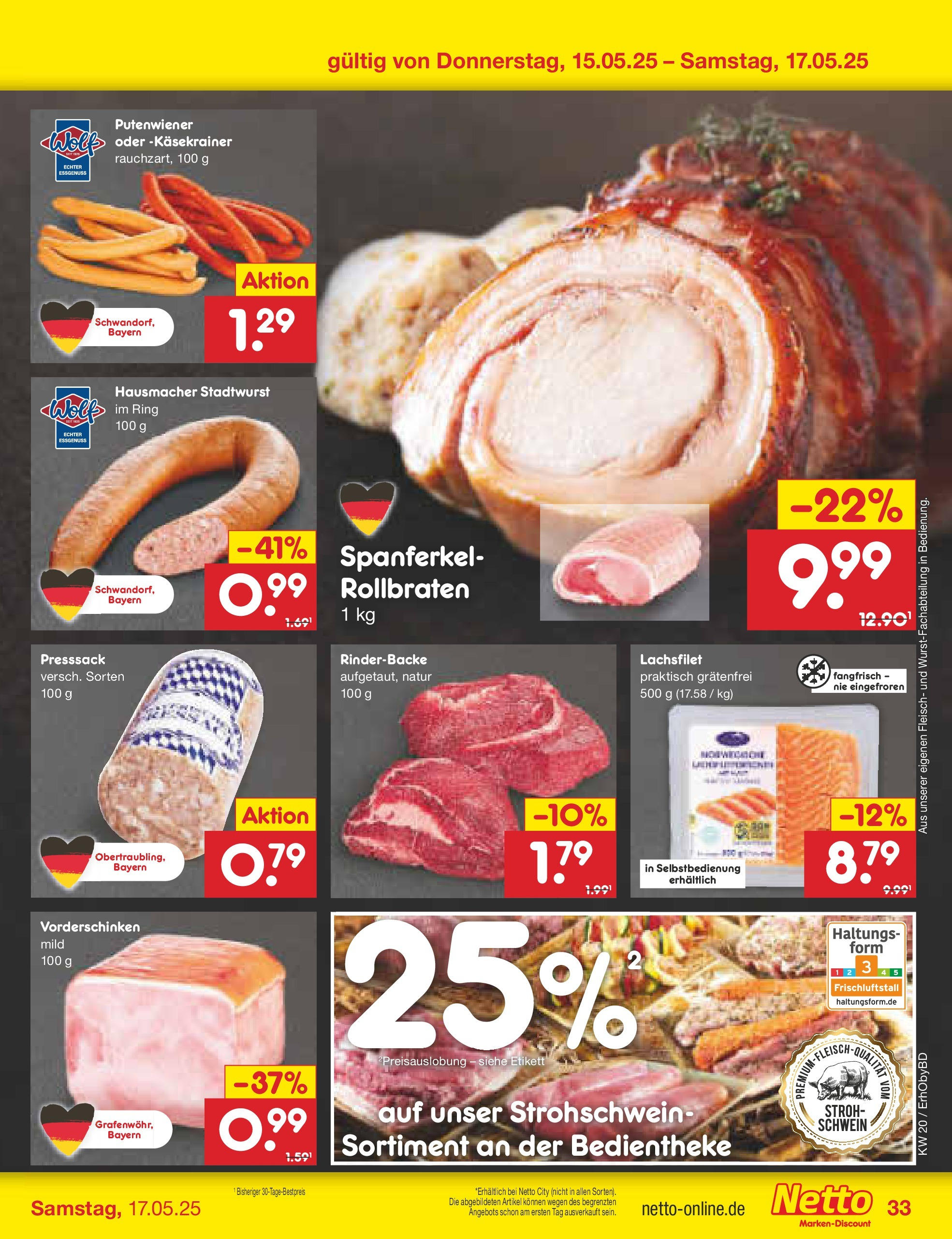 Netto Marken-Discount - Prospekt (ab 12.05.2025) » Angebote | Seite: 55 | Produkte: Käsekrainer, Fleisch Netto Marken-Discount - Prospekt (ab 12.05.2025) » Angebote | Seite: 55 | Produkte: Käsekrainer, Fleisch