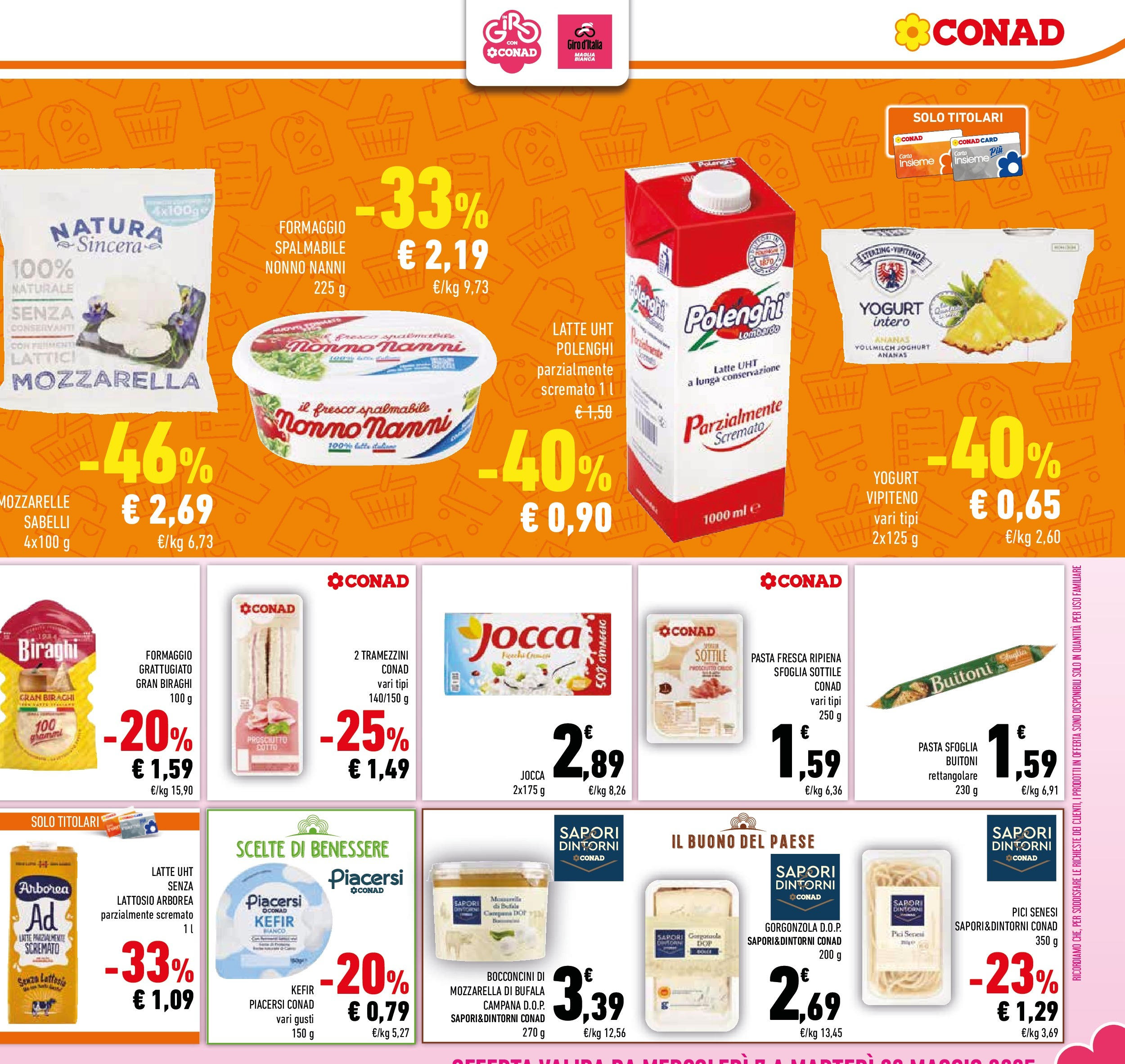 Prossimo volantino Conad dal 06/05/2025 ⏳ Anteprima | Pagina: 11 | Prodotti: Yogurt, Pasta sfoglia, Prosciutto, Gorgonzola Prossimo volantino Conad dal 06/05/2025 > Anteprima | Pagina: 11 | Prodotti: Yogurt, Pasta sfoglia, Prosciutto, Gorgonzola