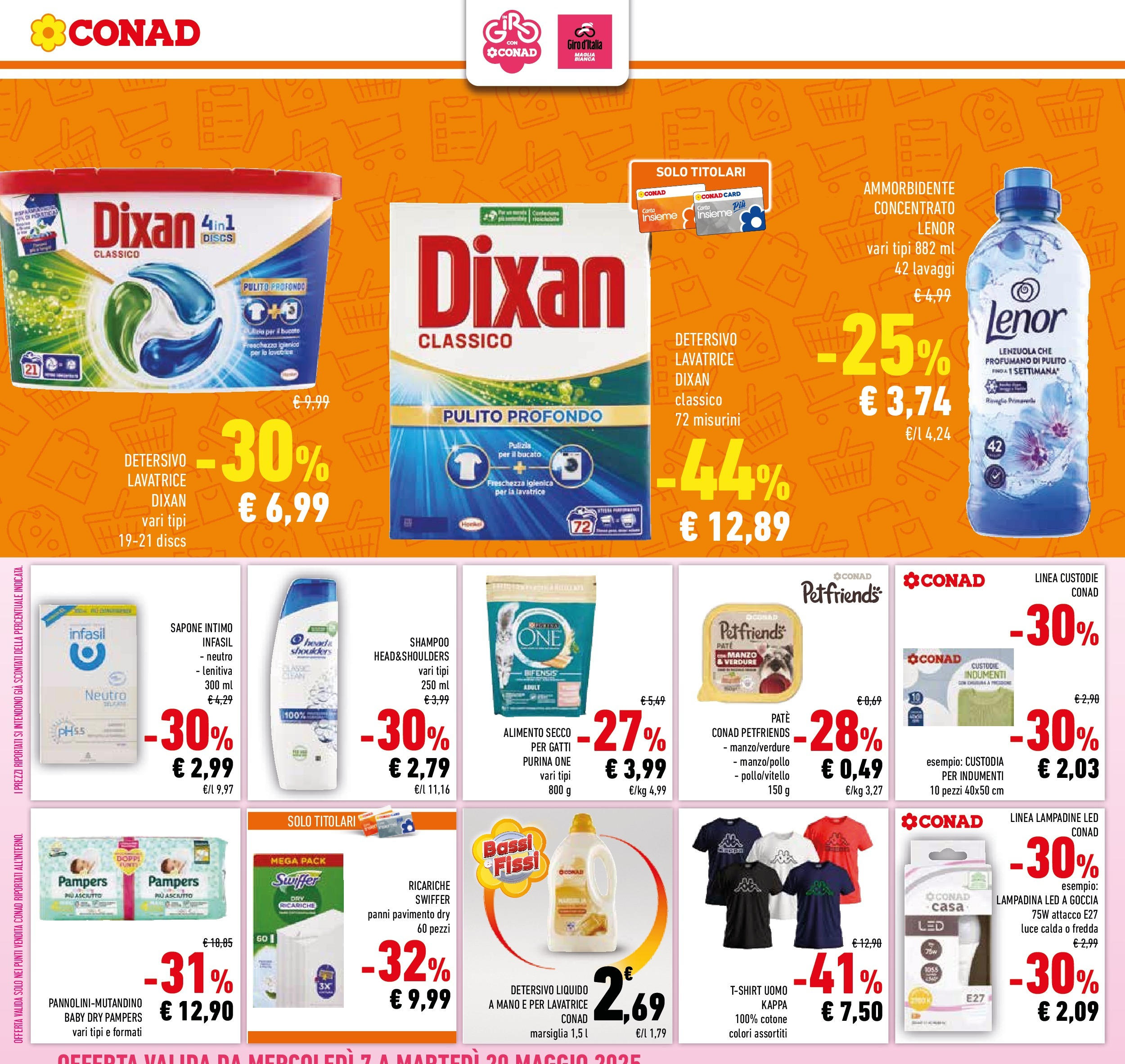 Prossimo volantino Conad dal 06/05/2025 ⏳ Anteprima | Pagina: 16 | Prodotti: Shampoo, Paté, Ammorbidente, Lenzuola Prossimo volantino Conad dal 06/05/2025 > Anteprima | Pagina: 16 | Prodotti: Shampoo, Paté, Ammorbidente, Lenzuola