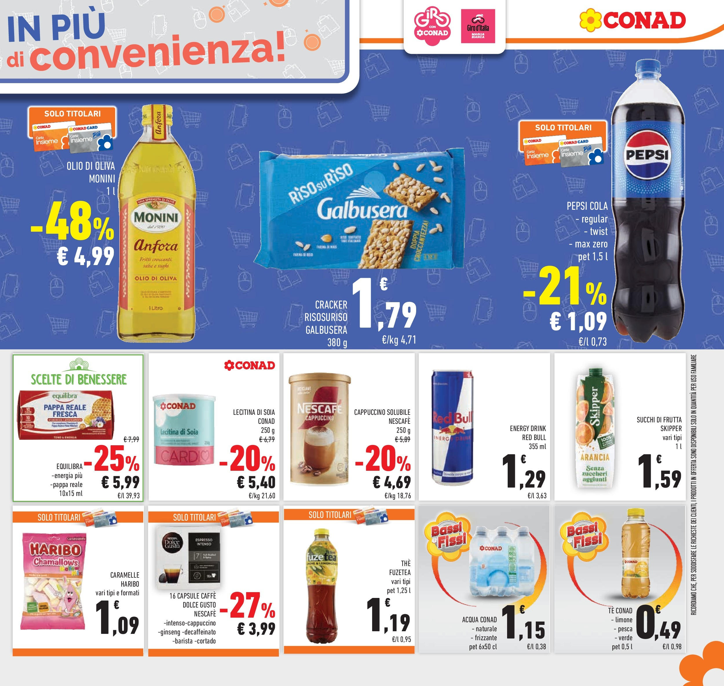 Prossimo volantino Conad dal 06/05/2025 ⏳ Anteprima | Pagina: 21 | Prodotti: Acqua, Limone, Crackers, Arancia Prossimo volantino Conad dal 06/05/2025 > Anteprima | Pagina: 21 | Prodotti: Acqua, Limone, Crackers, Arancia