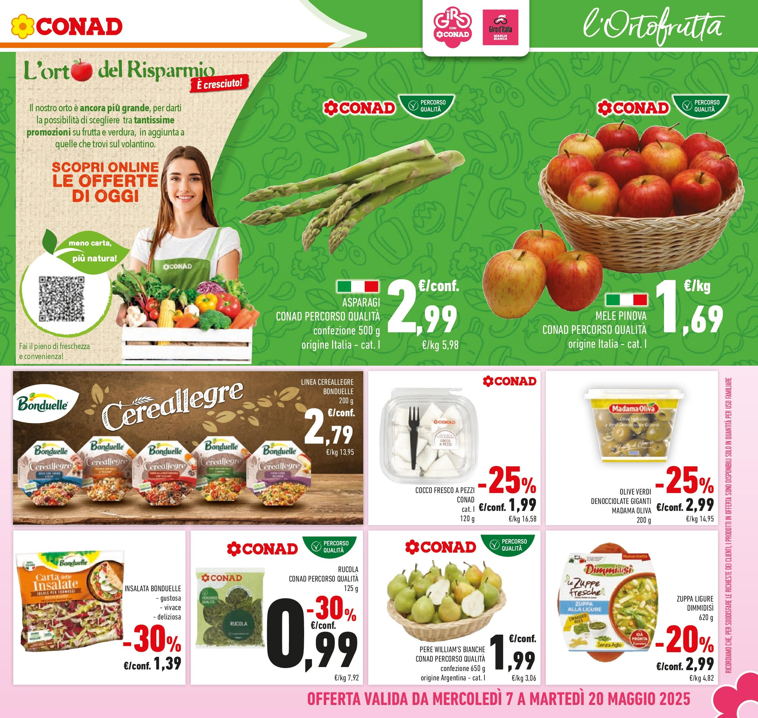 Prossimo volantino Conad dal 06/05/2025 ⏳ Anteprima | Pagina: 25 | Prodotti: Rucola, Insalata, Frutta, Olive Prossimo volantino Conad dal 06/05/2025 > Anteprima | Pagina: 25 | Prodotti: Rucola, Insalata, Frutta, Olive