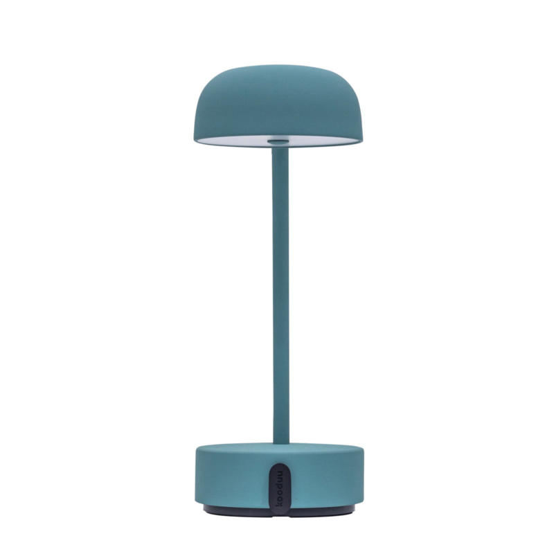 kooduu LED-Tischleuchte Smokey Teal FOKUS
