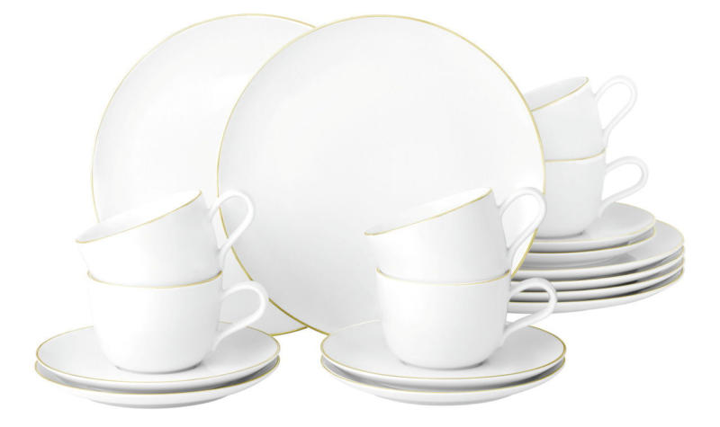 Seltmann Weiden Kaffeeservice 18-tlg. LIBERTY GOLDRAND