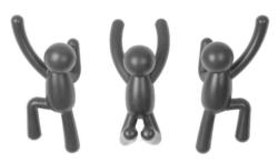 Zurbrüggen Buddy Wandhaken schwarz