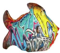 Casablanca Figur "Poly Fisch Street ArT"