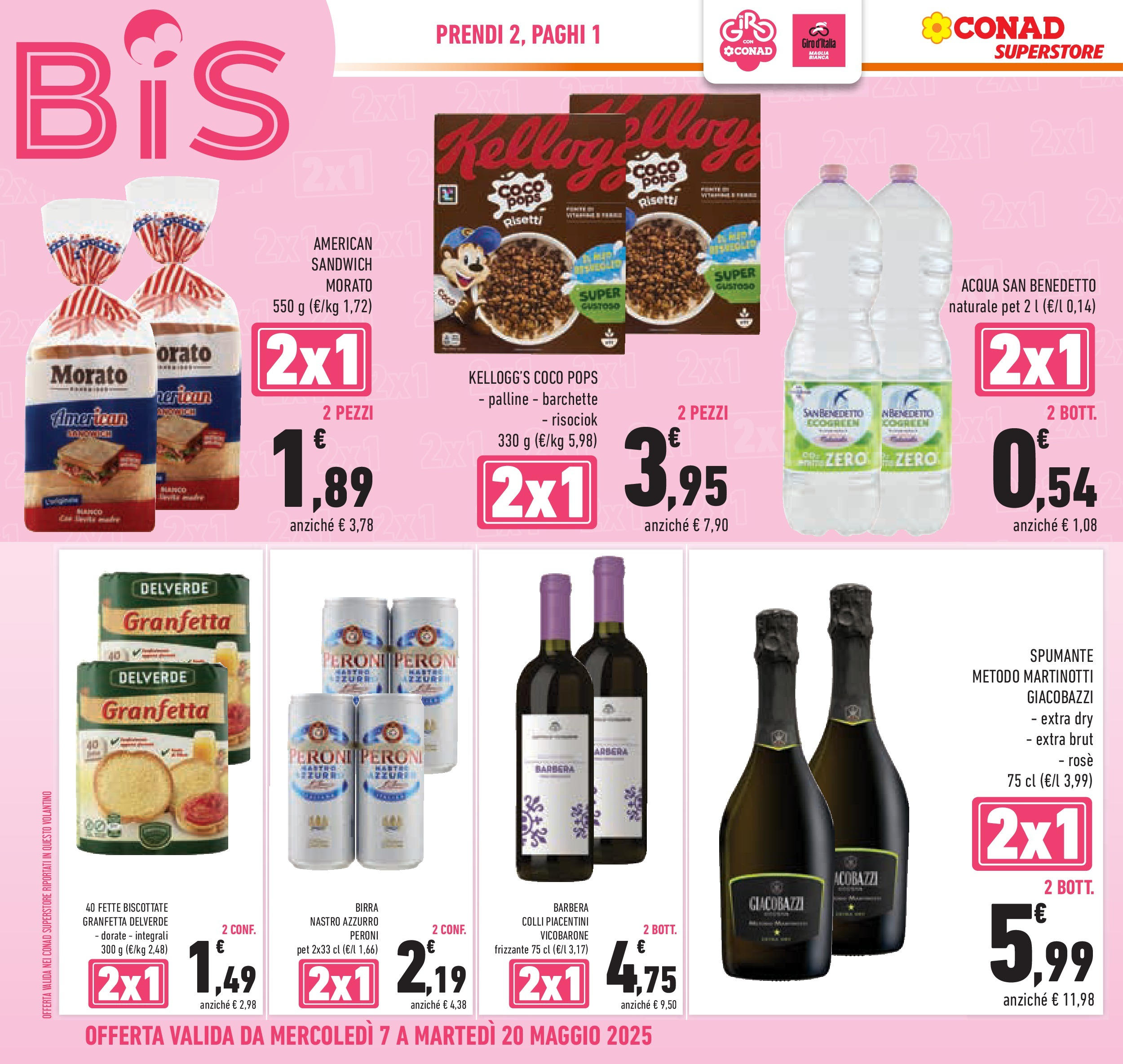 Prossimo volantino Conad dal 06/05/2025 ⏳ Anteprima | Pagina: 6 | Prodotti: Birra, Acqua, Crackers, Spumante Prossimo volantino Conad dal 06/05/2025 > Anteprima | Pagina: 6 | Prodotti: Birra, Acqua, Crackers, Spumante