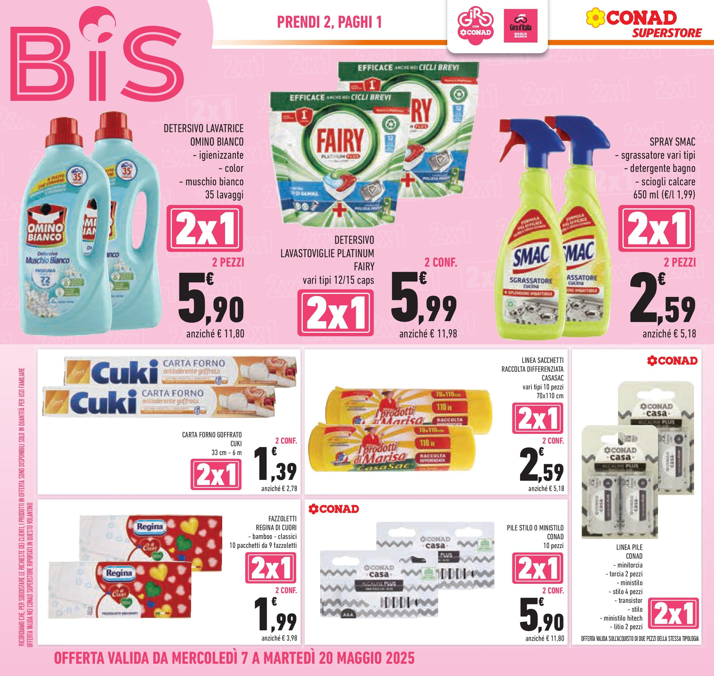 Prossimo volantino Conad dal 06/05/2025 ⏳ Anteprima | Pagina: 8 | Prodotti: Detergente, Sgrassatore, Carta forno, Bagno Prossimo volantino Conad dal 06/05/2025 > Anteprima | Pagina: 8 | Prodotti: Detergente, Sgrassatore, Carta forno, Bagno