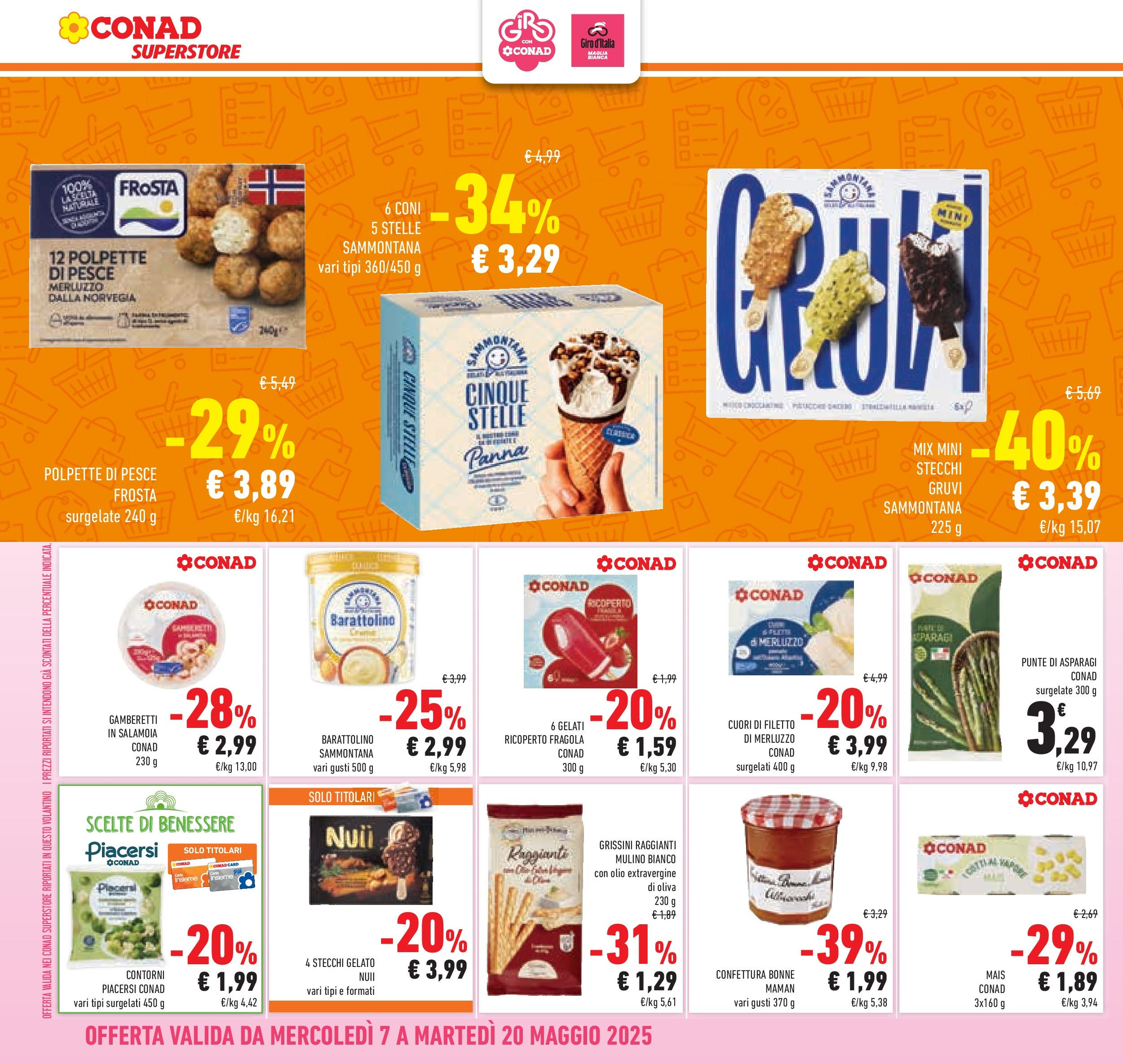 Prossimo volantino Conad dal 06/05/2025 ⏳ Anteprima | Pagina: 14 | Prodotti: Pesce, Merluzzo, Grissini, Polpette Prossimo volantino Conad dal 06/05/2025 > Anteprima | Pagina: 14 | Prodotti: Pesce, Merluzzo, Grissini, Polpette