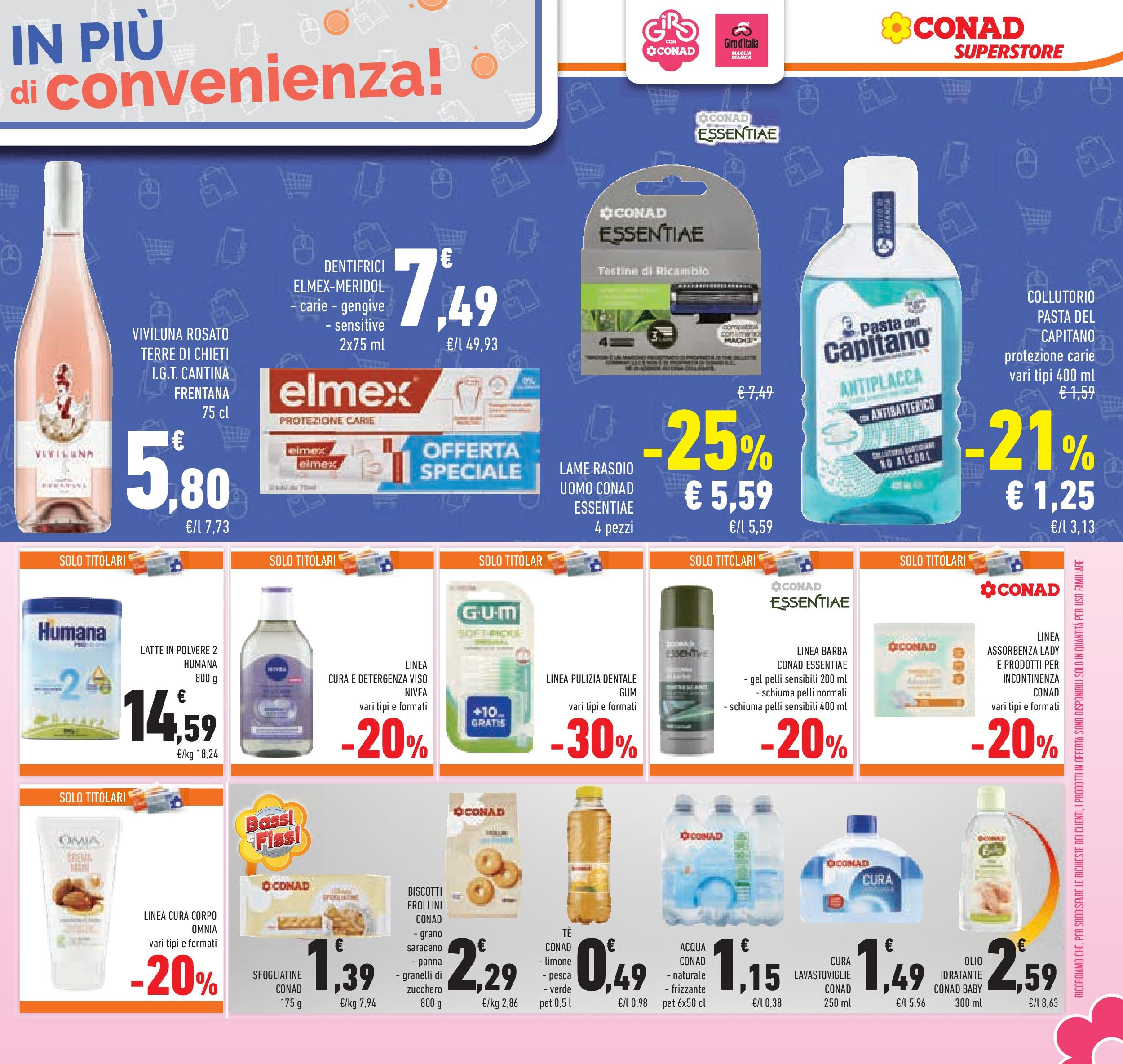 Prossimo volantino Conad dal 06/05/2025 ⏳ Anteprima | Pagina: 27 | Prodotti: Collutorio, Zucchero, Limone, Olio Prossimo volantino Conad dal 06/05/2025 > Anteprima | Pagina: 27 | Prodotti: Collutorio, Zucchero, Limone, Olio