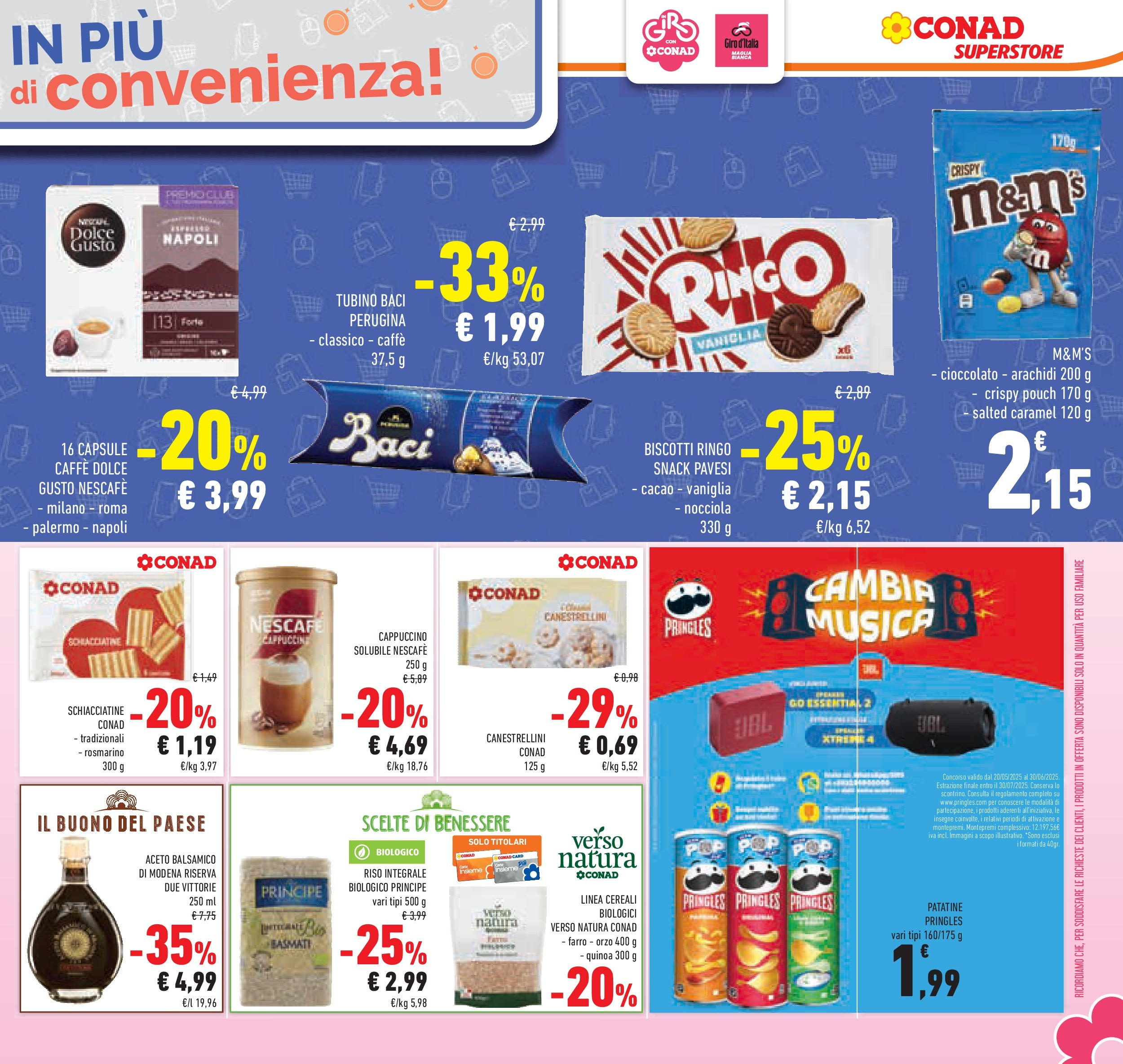 Prossimo volantino Conad dal 06/05/2025 ⏳ Anteprima | Pagina: 25 | Prodotti: Rosmarino, Riso, Aceto, Cacao Prossimo volantino Conad dal 06/05/2025 > Anteprima | Pagina: 25 | Prodotti: Rosmarino, Riso, Aceto, Cacao