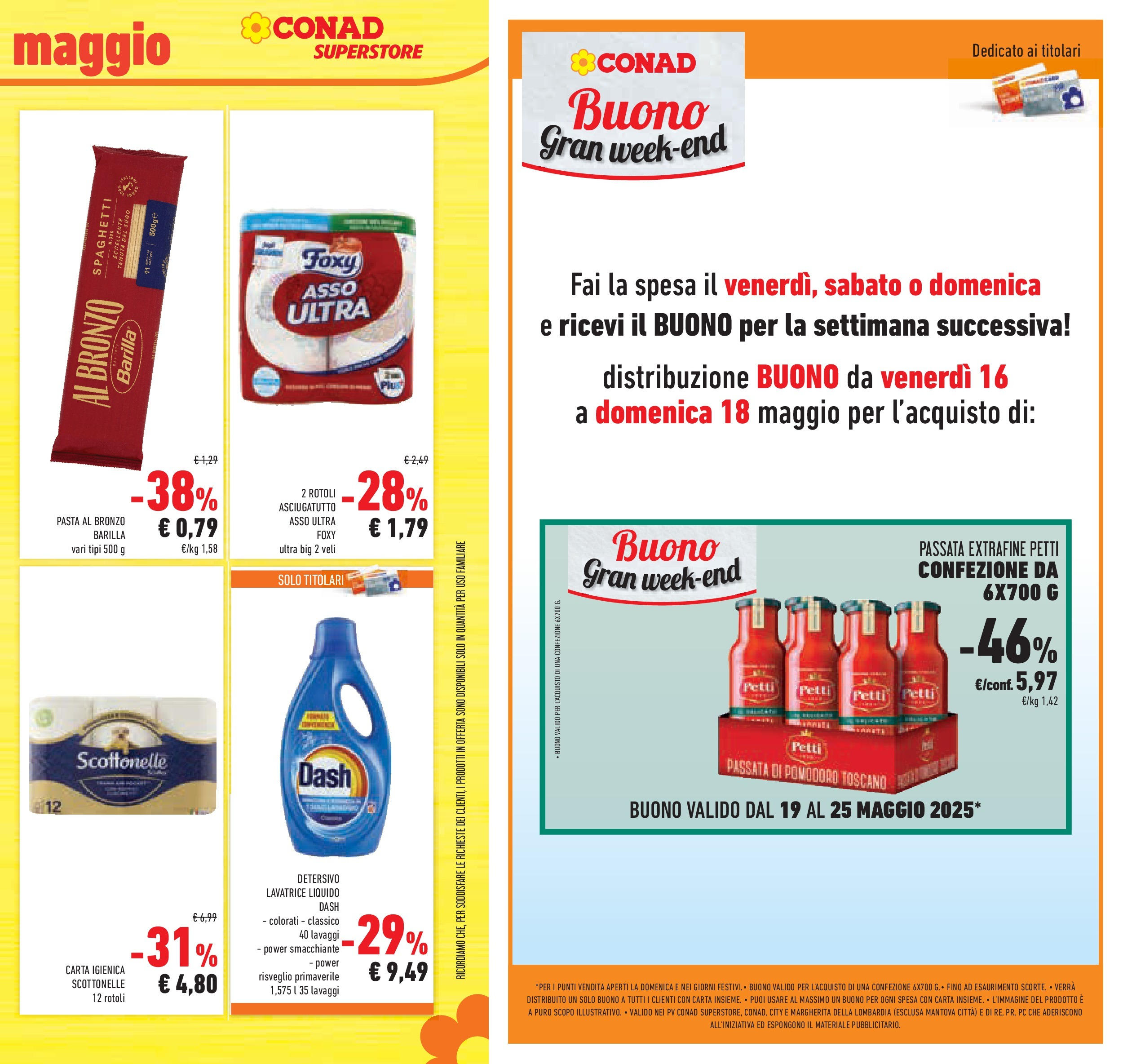 Prossimo volantino Conad dal 06/05/2025 ⏳ Anteprima | Pagina: 39 | Prodotti: Carta igienica, Pomodoro, PC, Asciugatutto Prossimo volantino Conad dal 06/05/2025 > Anteprima | Pagina: 39 | Prodotti: Carta igienica, Pomodoro, PC, Asciugatutto