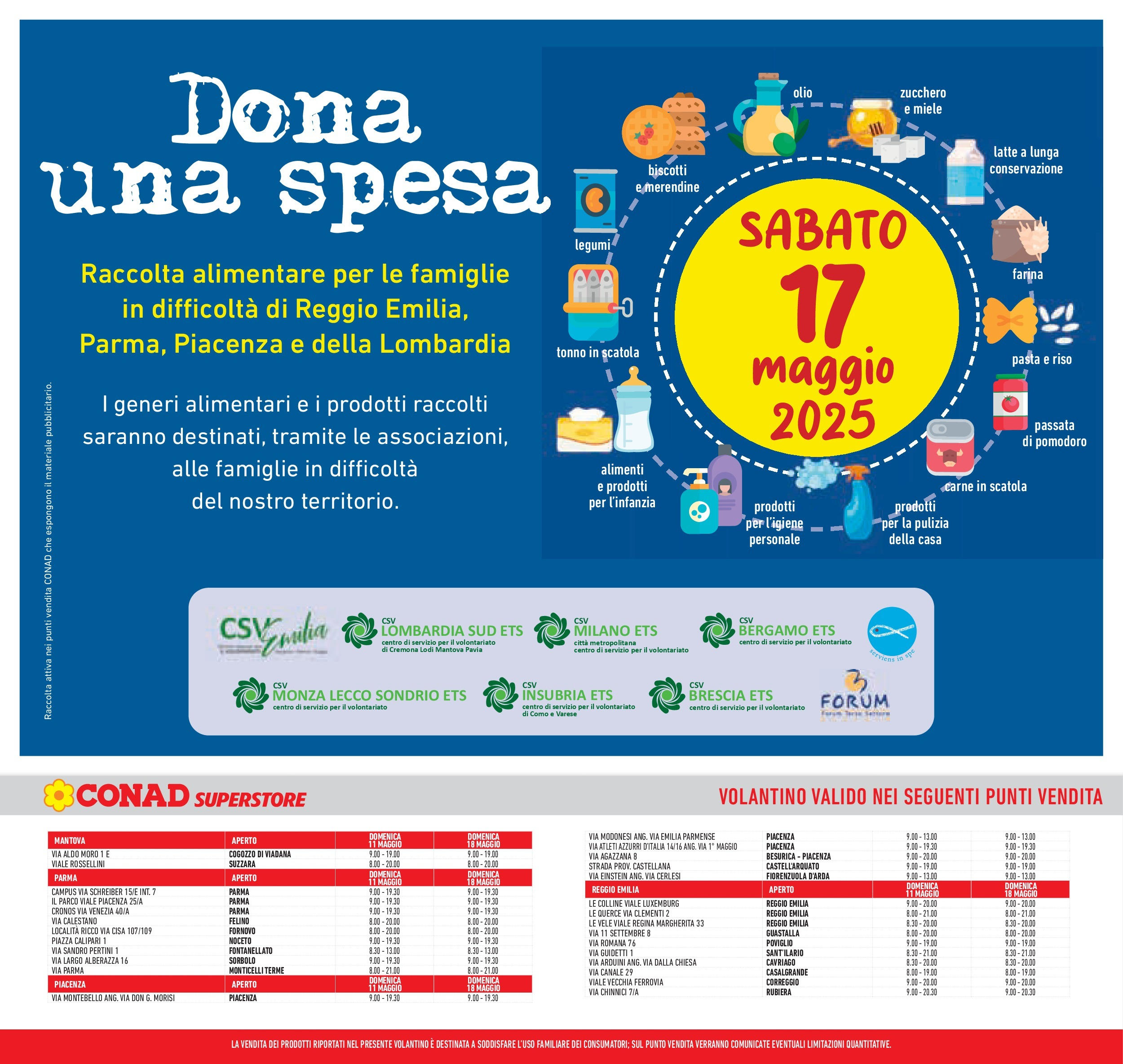 Prossimo volantino Conad dal 06/05/2025 ⏳ Anteprima | Pagina: 43 | Prodotti: Biscotti, Latte, Olio, Miele Prossimo volantino Conad dal 06/05/2025 > Anteprima | Pagina: 43 | Prodotti: Biscotti, Latte, Olio, Miele