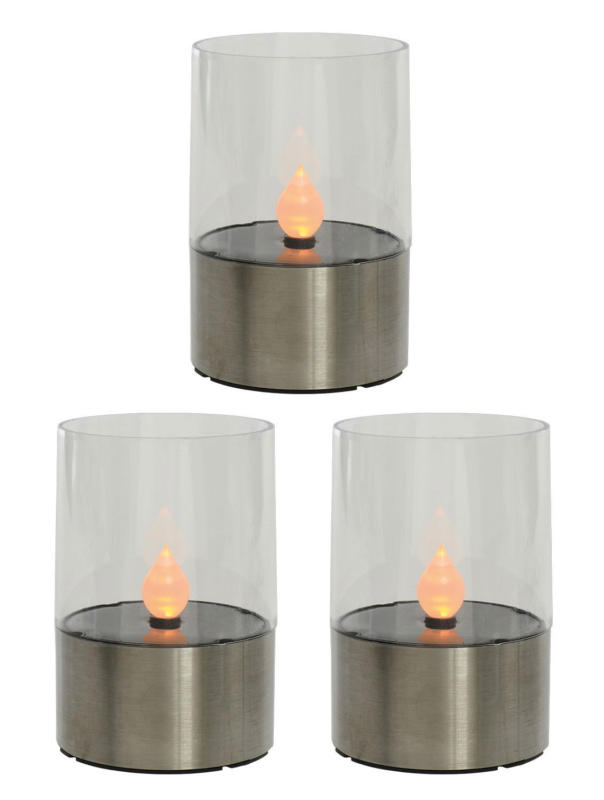 Lumineo Solar Kerzen Set 3 tlg.