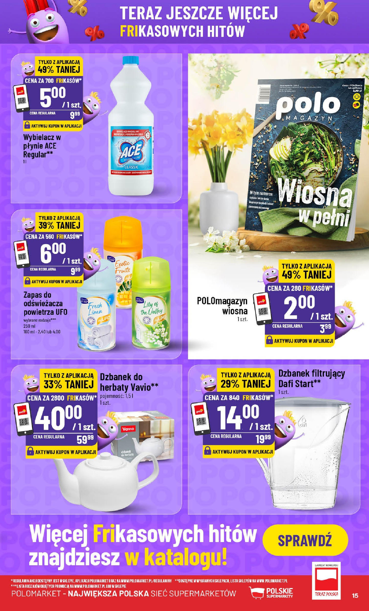 POLOmarket gazetka od jutra (07.05.2025) | Nowa PDF | Strona: 15 | Produkty: Dzbanek, Dzbanek filtruj膮cy, Dzbanek filtruj膮cy dafi POLOmarket gazetka od jutra (07.05.2025) - Nowa PDF | Strona: 15 | Produkty: Dzbanek, Dzbanek filtruj膮cy, Dzbanek filtruj膮cy dafi