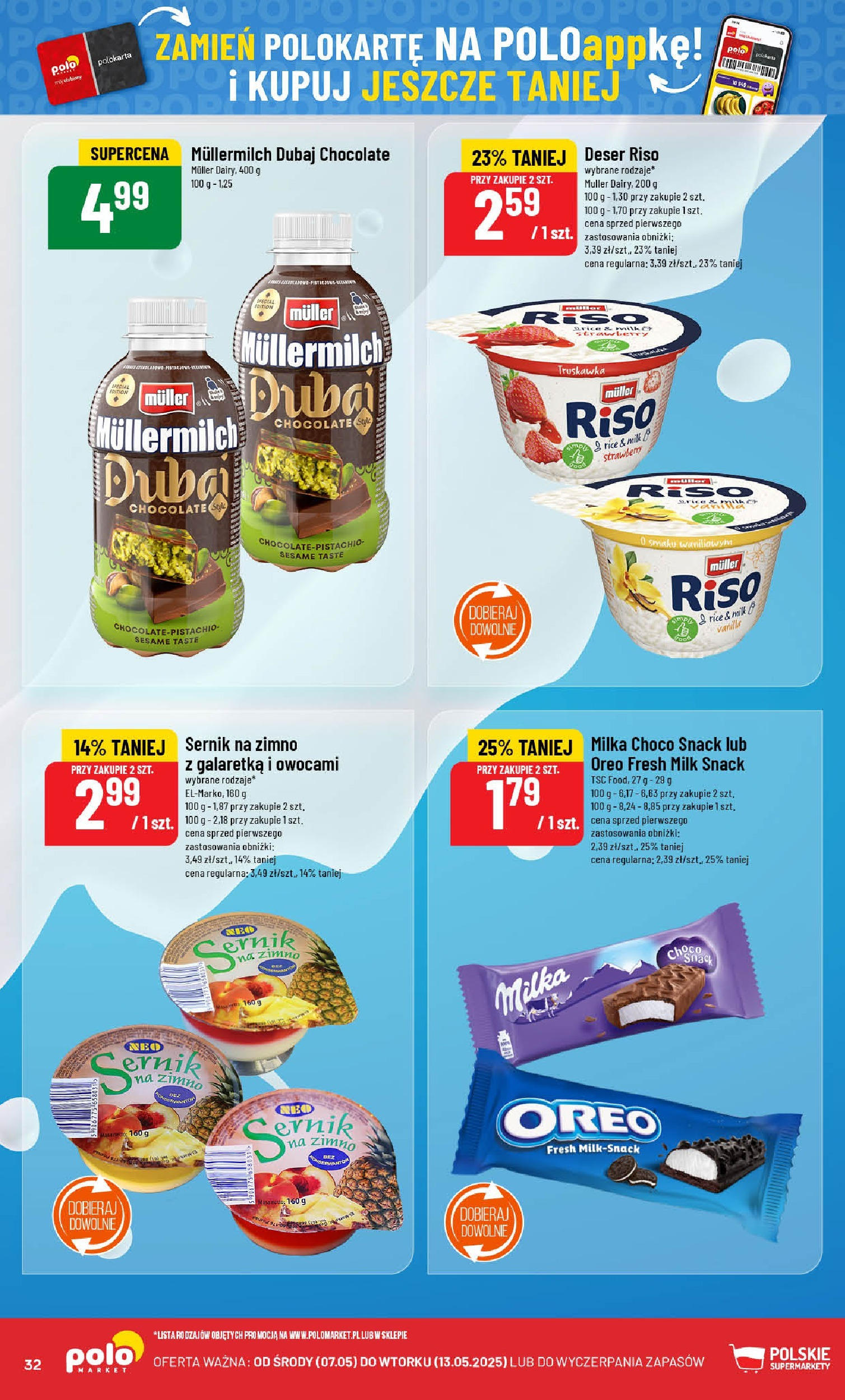 POLOmarket gazetka od jutra (07.05.2025) | Nowa PDF | Strona: 32 | Produkty: Galaretka, Milka POLOmarket gazetka od jutra (07.05.2025) - Nowa PDF | Strona: 32 | Produkty: Galaretka, Milka