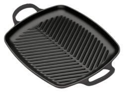LE CREUSET Grillplatte 30x27cm Schwarz